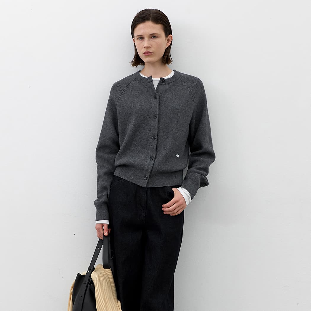 (CD-2218)ESSENTIAL HAZZI KNIT CARDIGAN