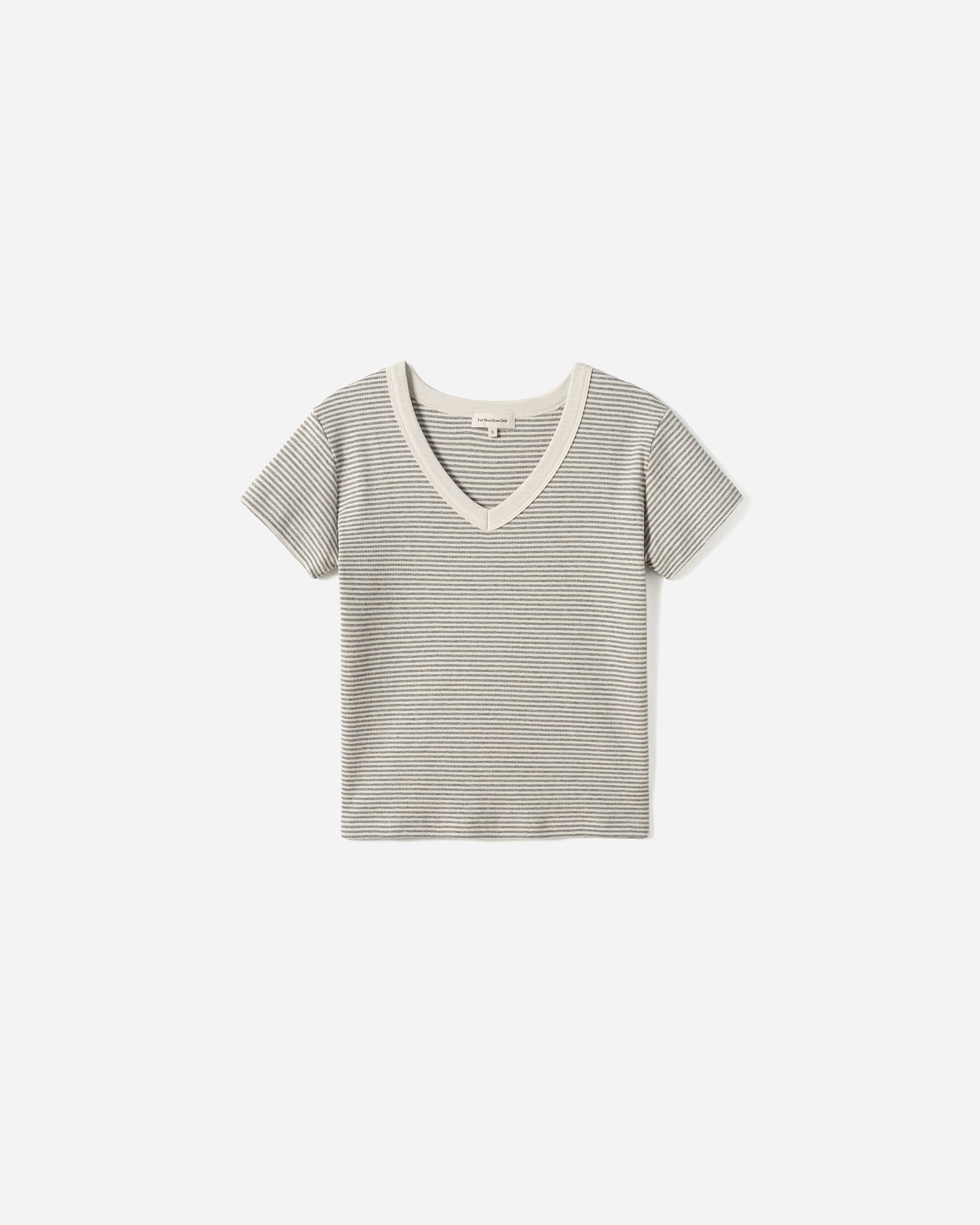 Fleu Stripe V-neck T-shirt