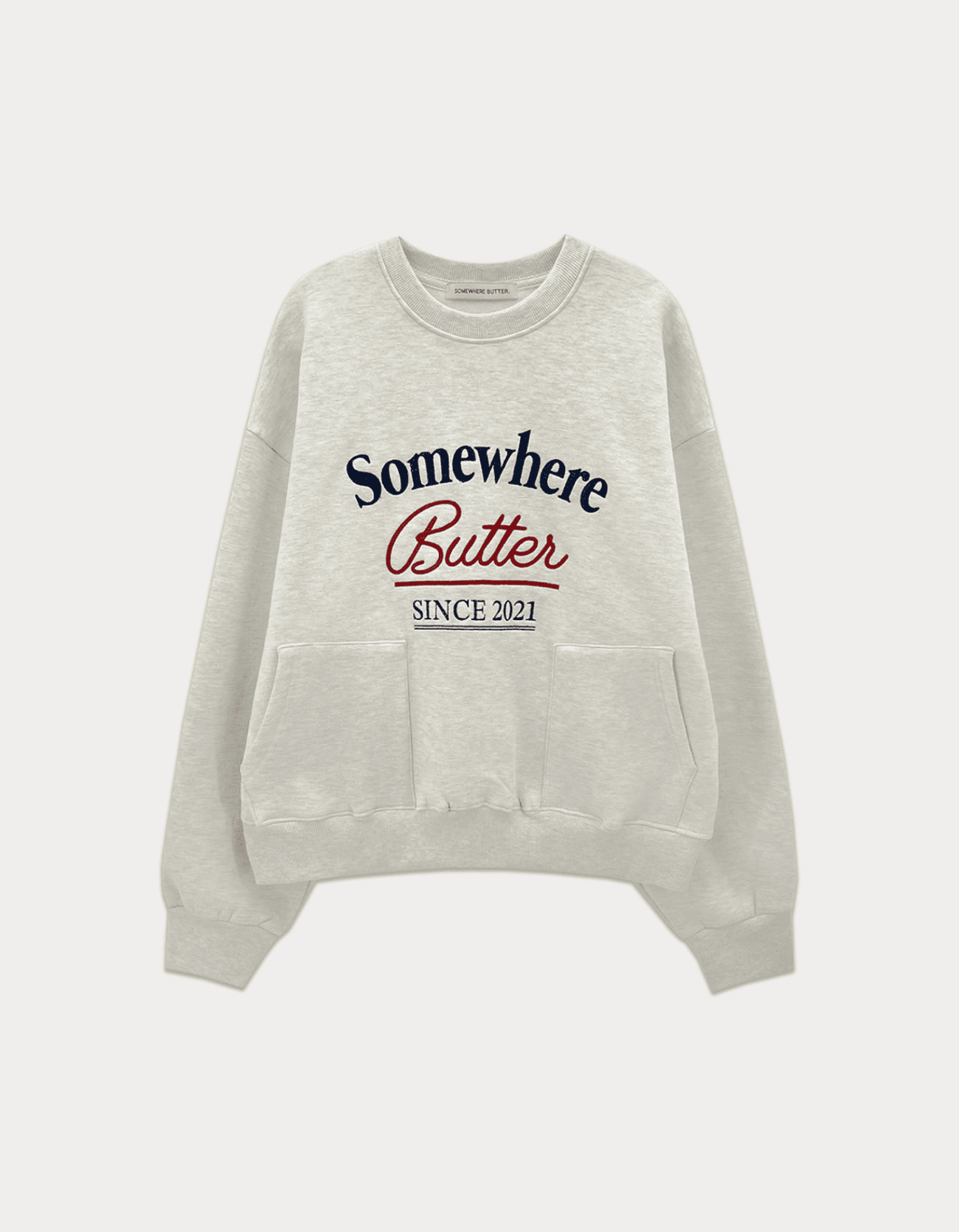 Pocket Vintage Sweatshirt - Oatmeal