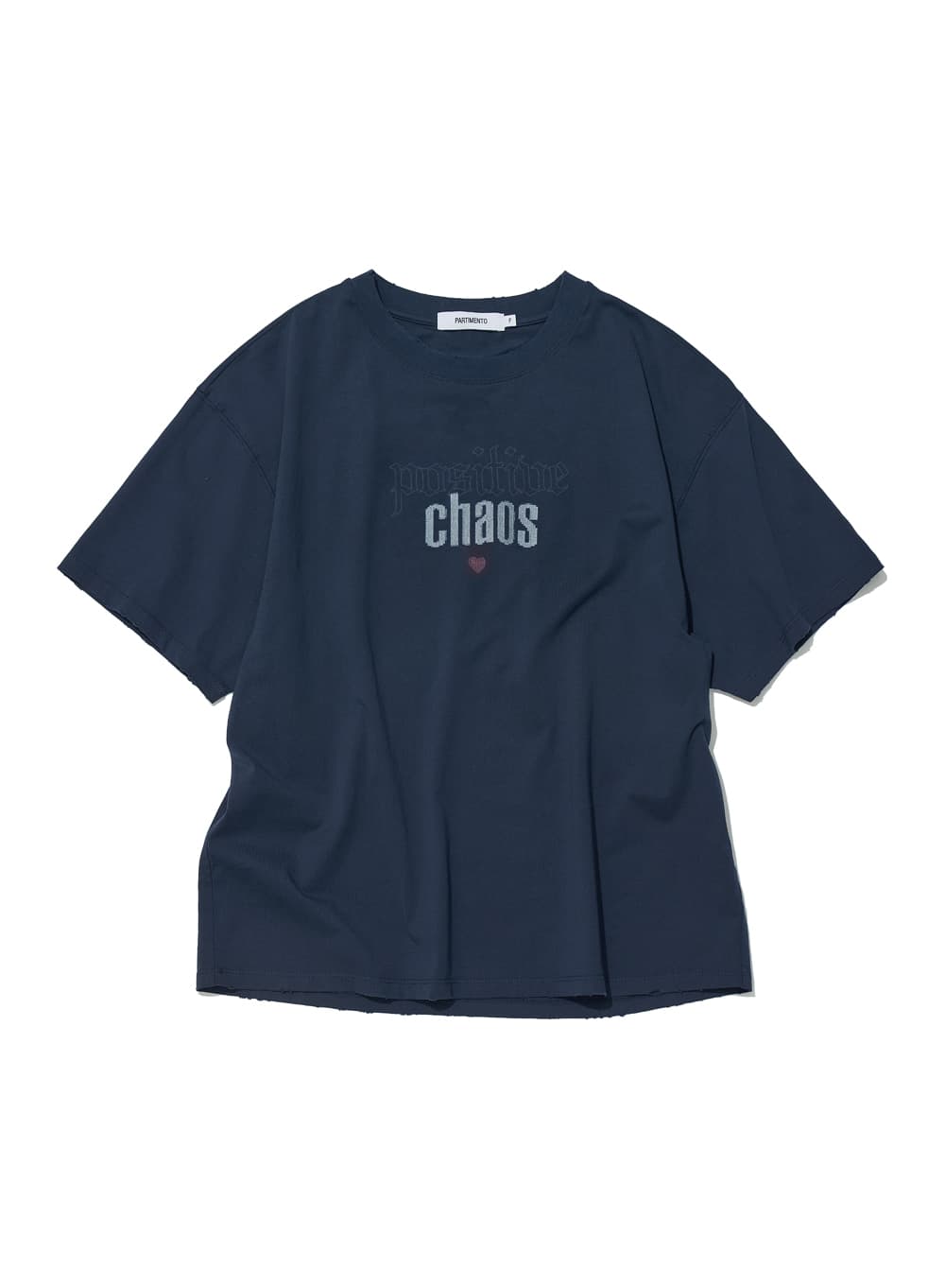 POSITIVE CHAOS PRINTED TEE_NAVY