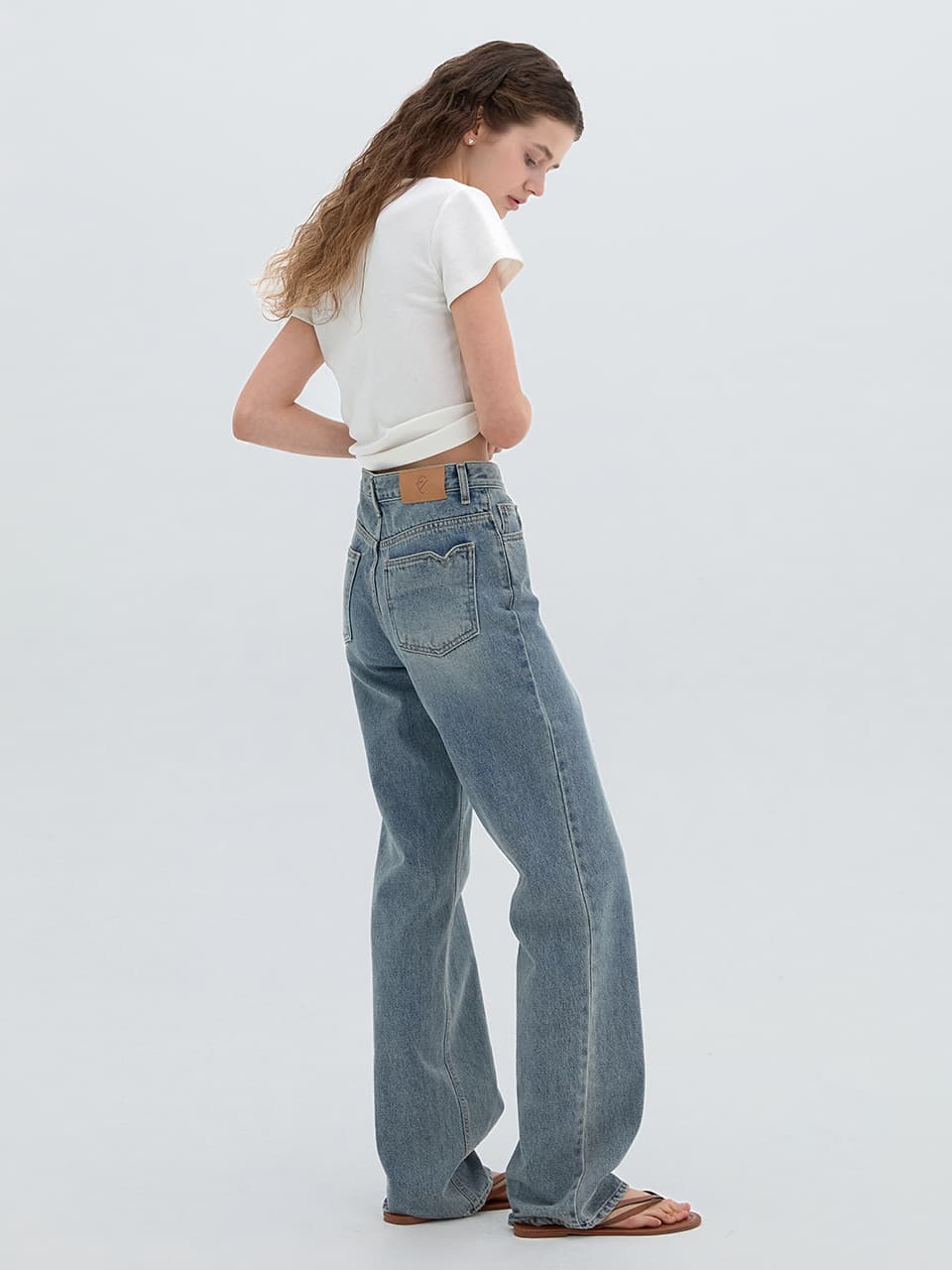 Heart Pocket Denim Pants(Long/Short)