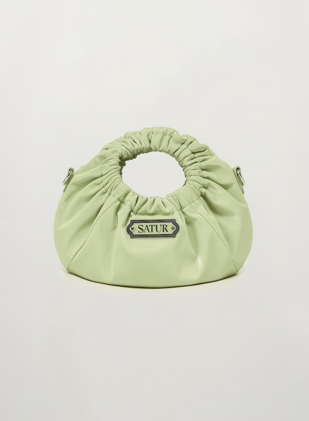 Scrunchie Mini Tote & Cross Bag - Apple Green