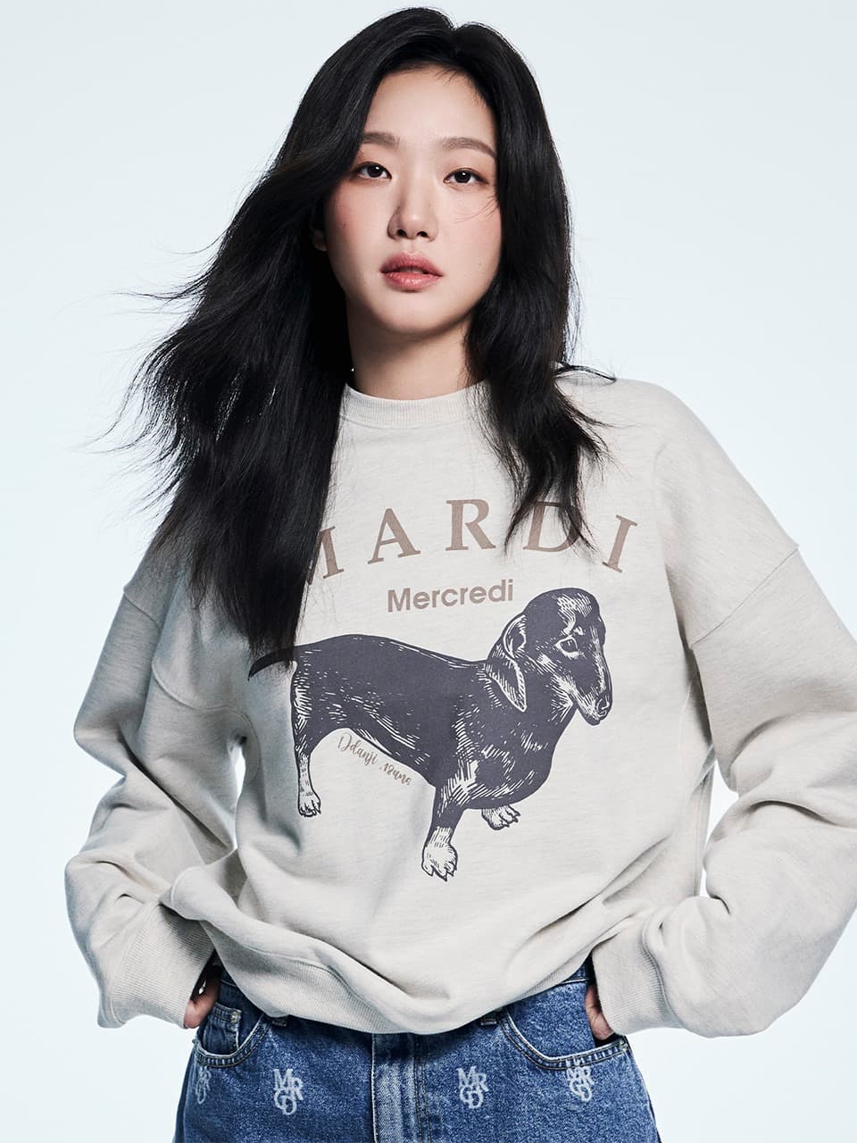 SWEATSHIRT DDANJI_OATMEAL TAUPE