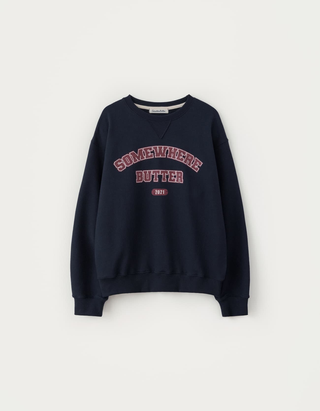 Vintage Square Logo Sweatshirt - Navy