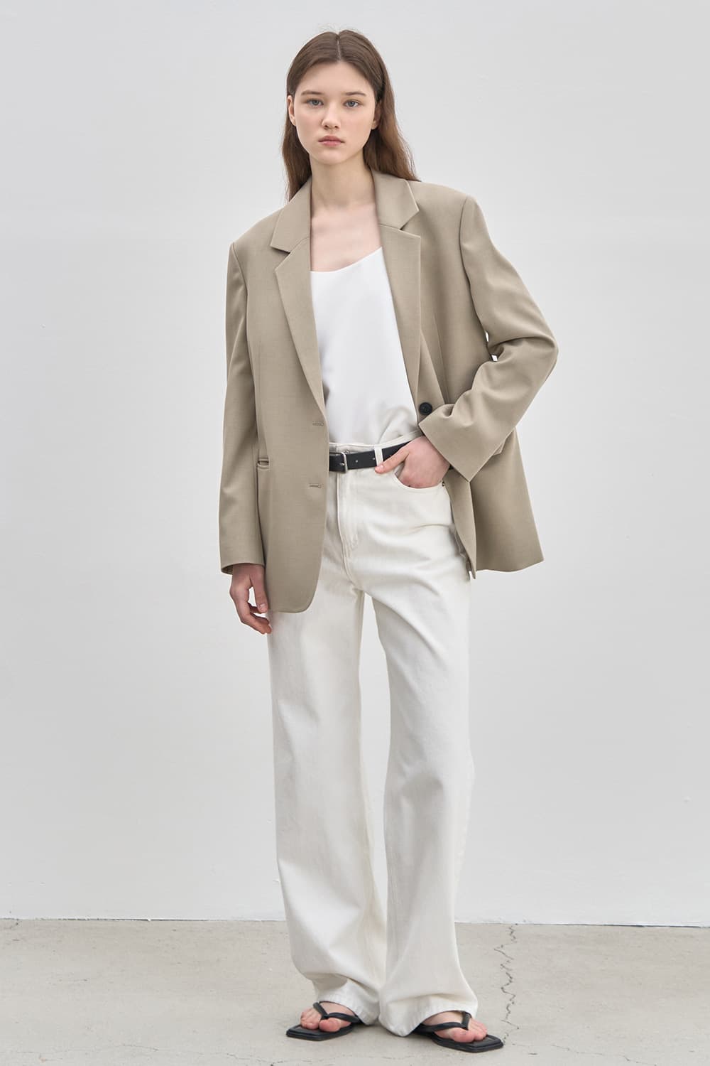 Relax-fit denim White [N6SDN05]