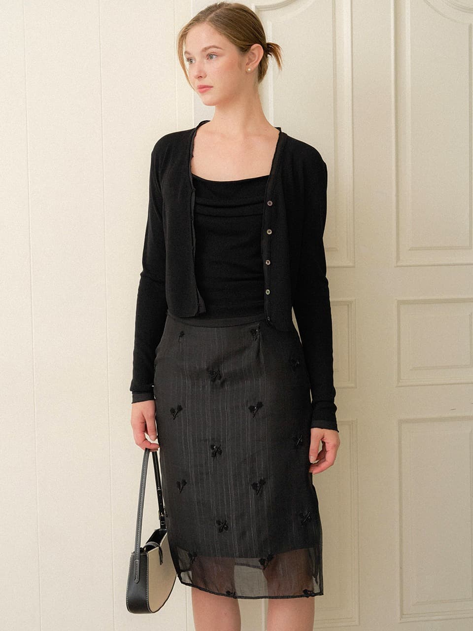 Organza Layered Skirt / Black(3color)