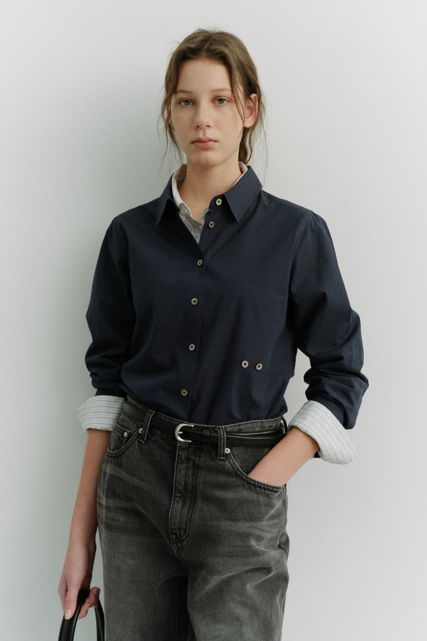 2-WAY ESSENTIAL SHIRT NAVY_UDSH6A201N2