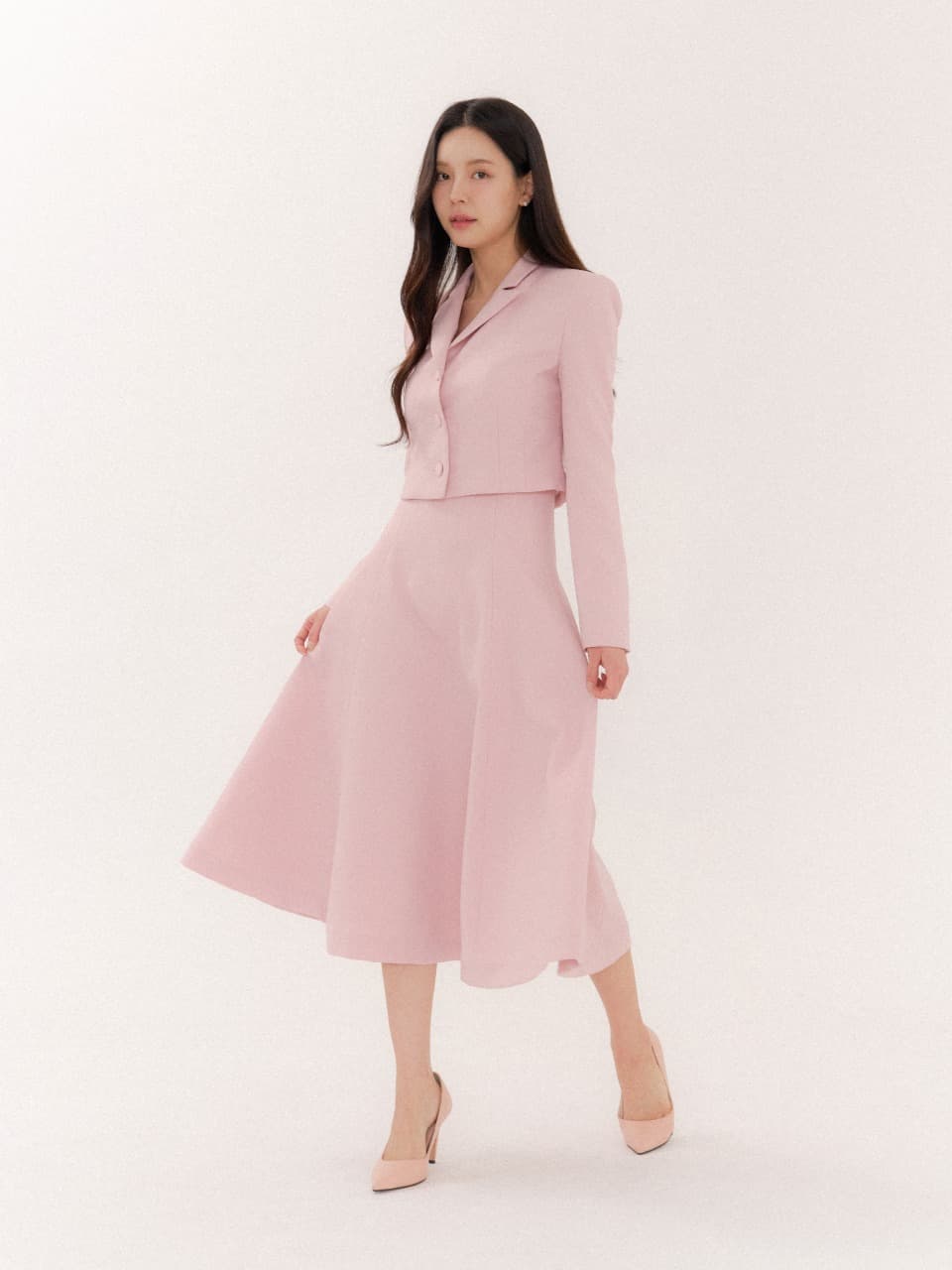 Signature Flare Skirt/ Pink