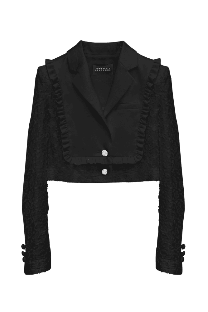Low Collar Jacket (Black)