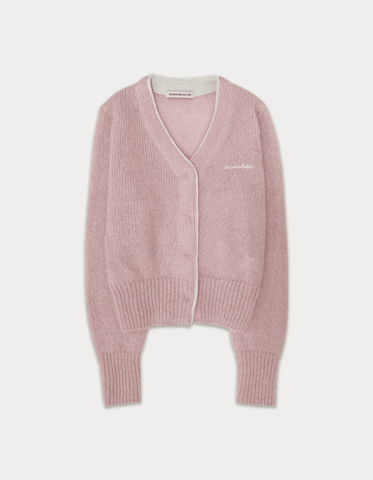 Kid mohair cardigan - light pink