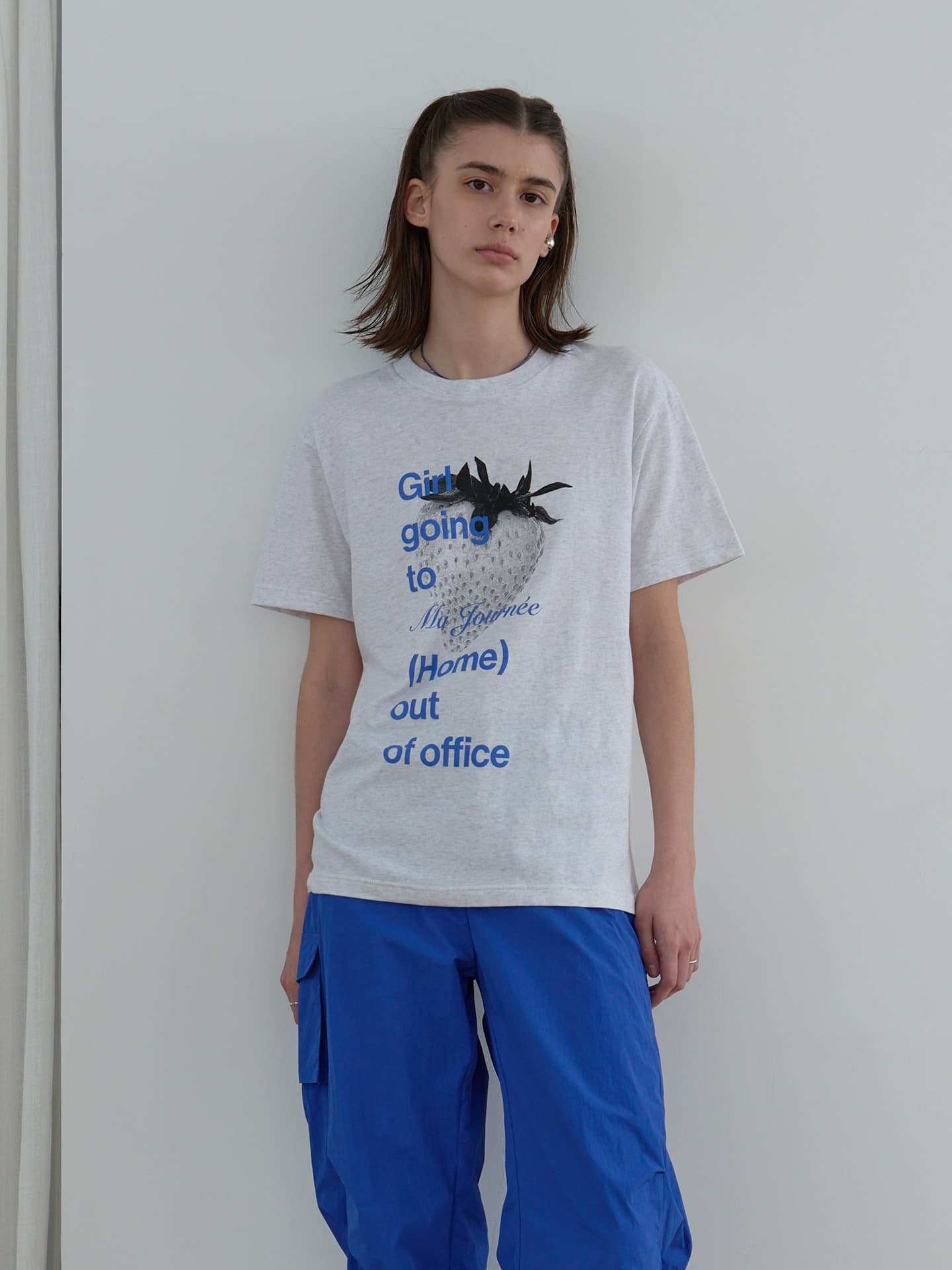 M STRAWBERRY SHORT SLEEVE T-SHIRT_MELANGE