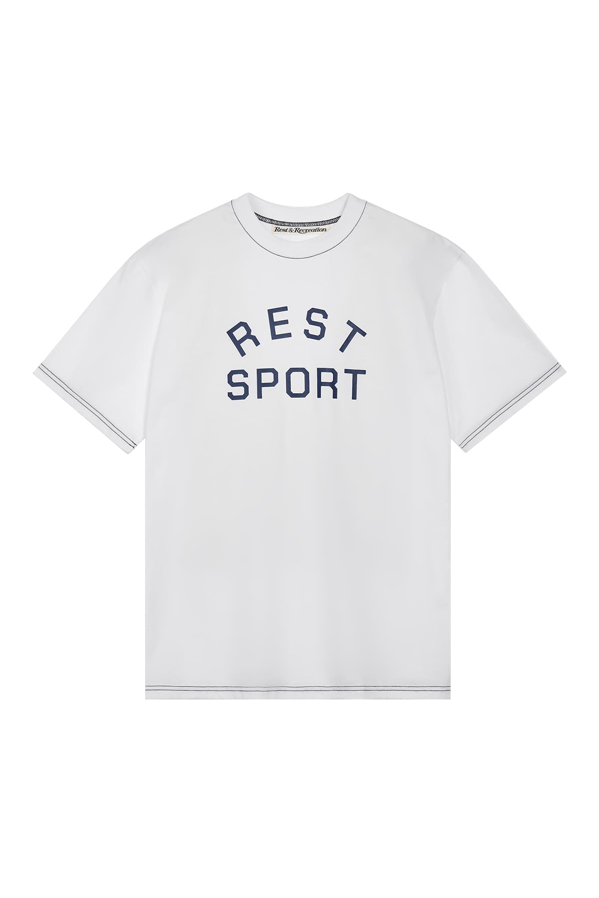 RS LOGO STITCH T-SHIRT - WHITE