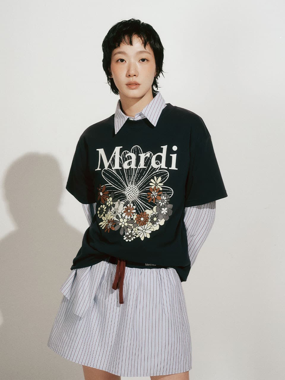 TSHIRT FLOWERMARDI JARDIN_NAVY IVORY