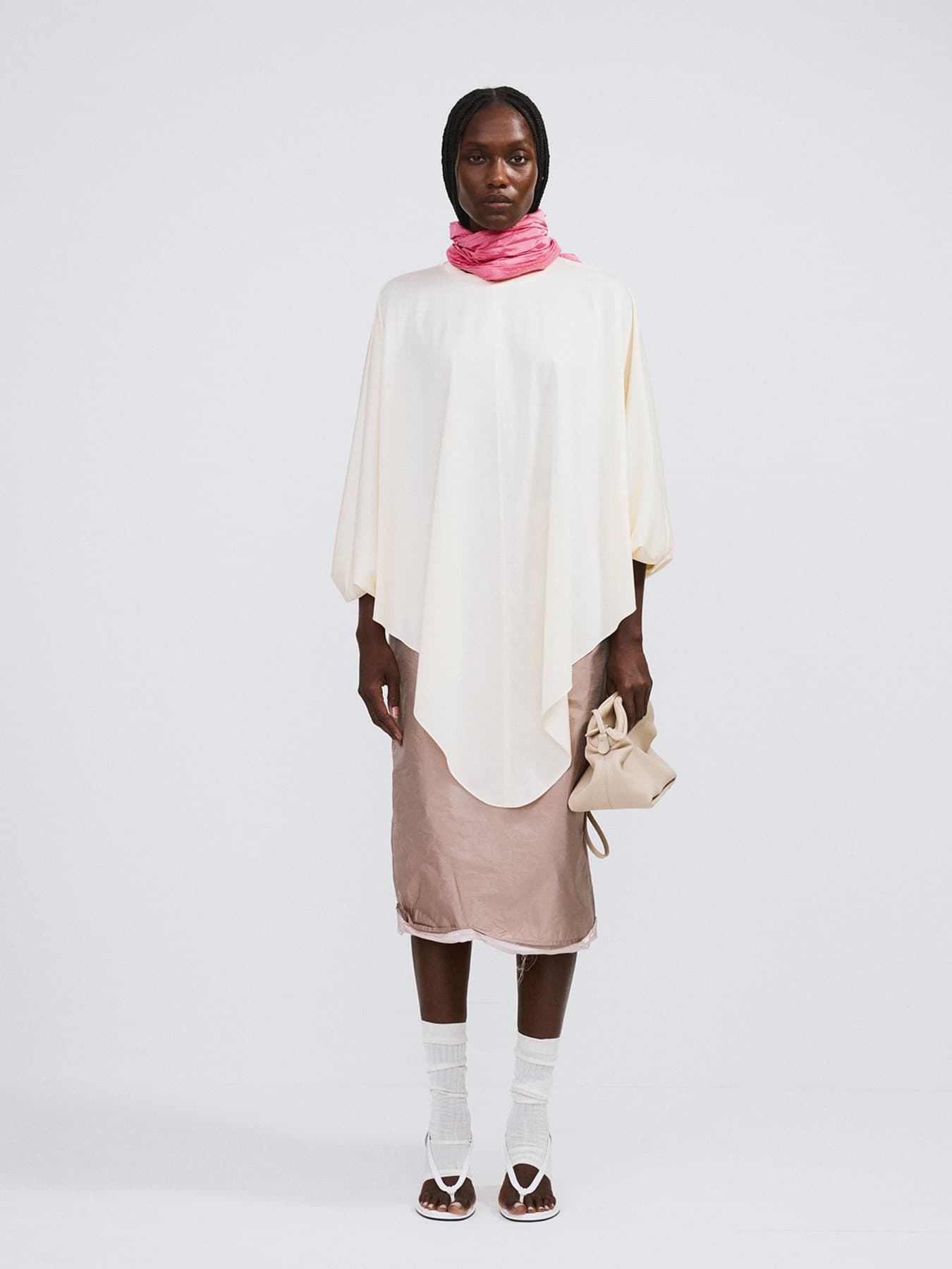OVERSIZED CAPE TOP (OFF WHITE)