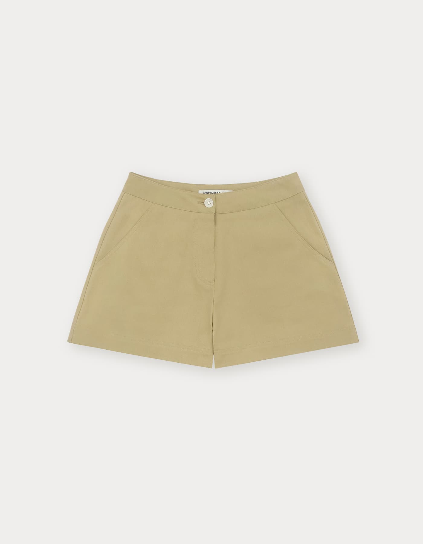 Perrie Cotton Short Pants - Beige