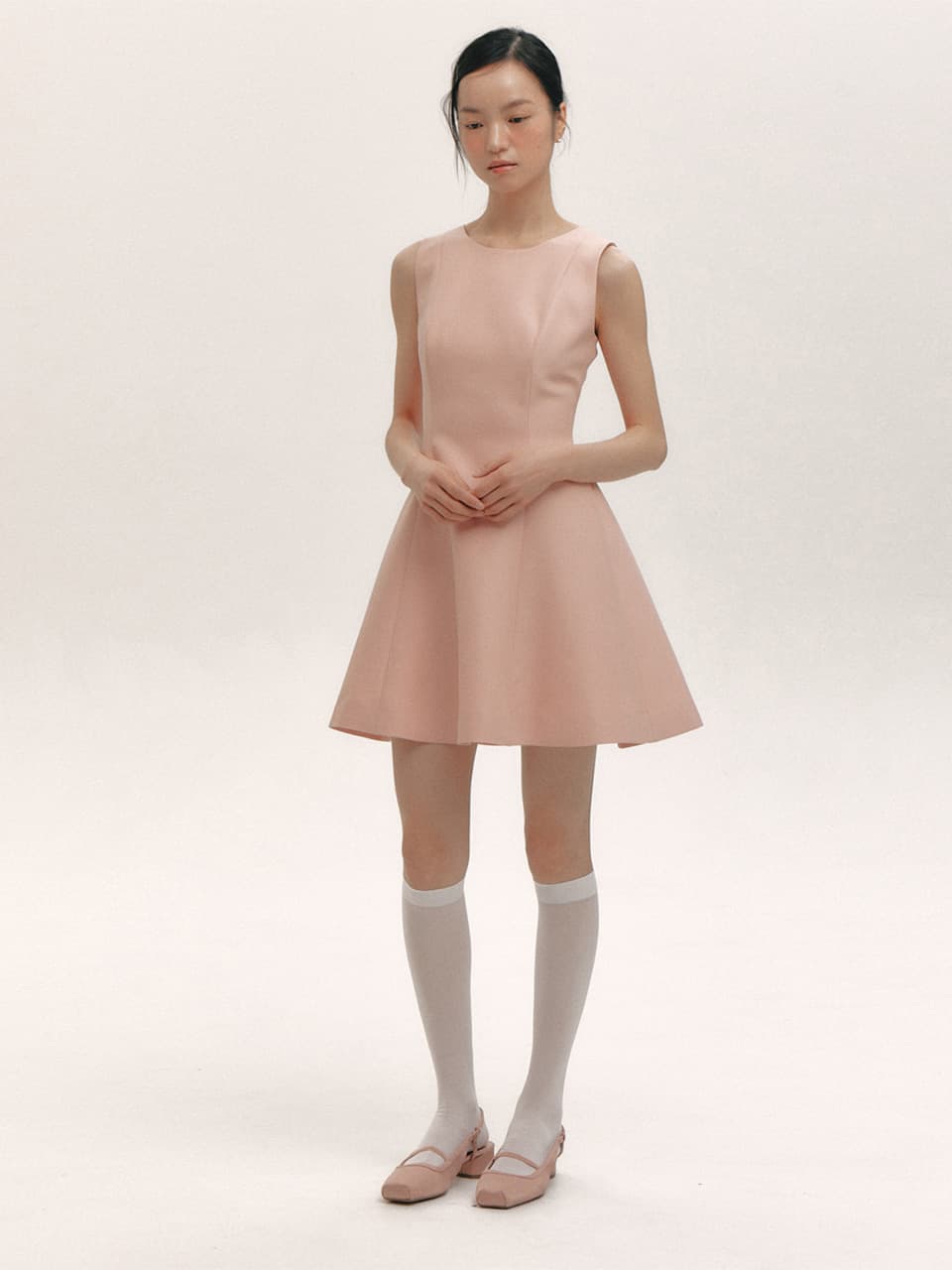 Bud Sleeveless Dress - Mini(WoolSilk)(2color)