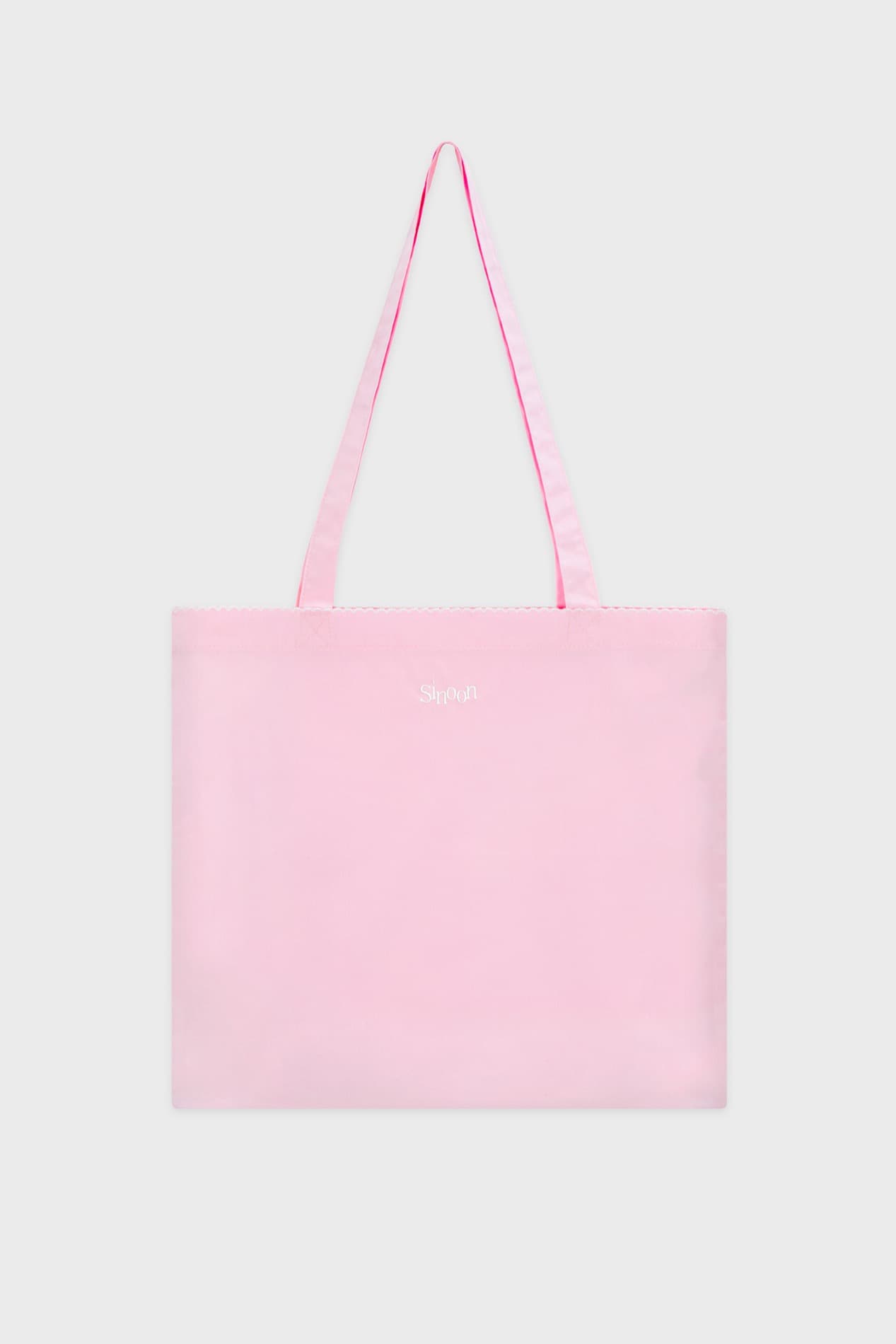 Logo Lace Eco Bag (Soft Pink)