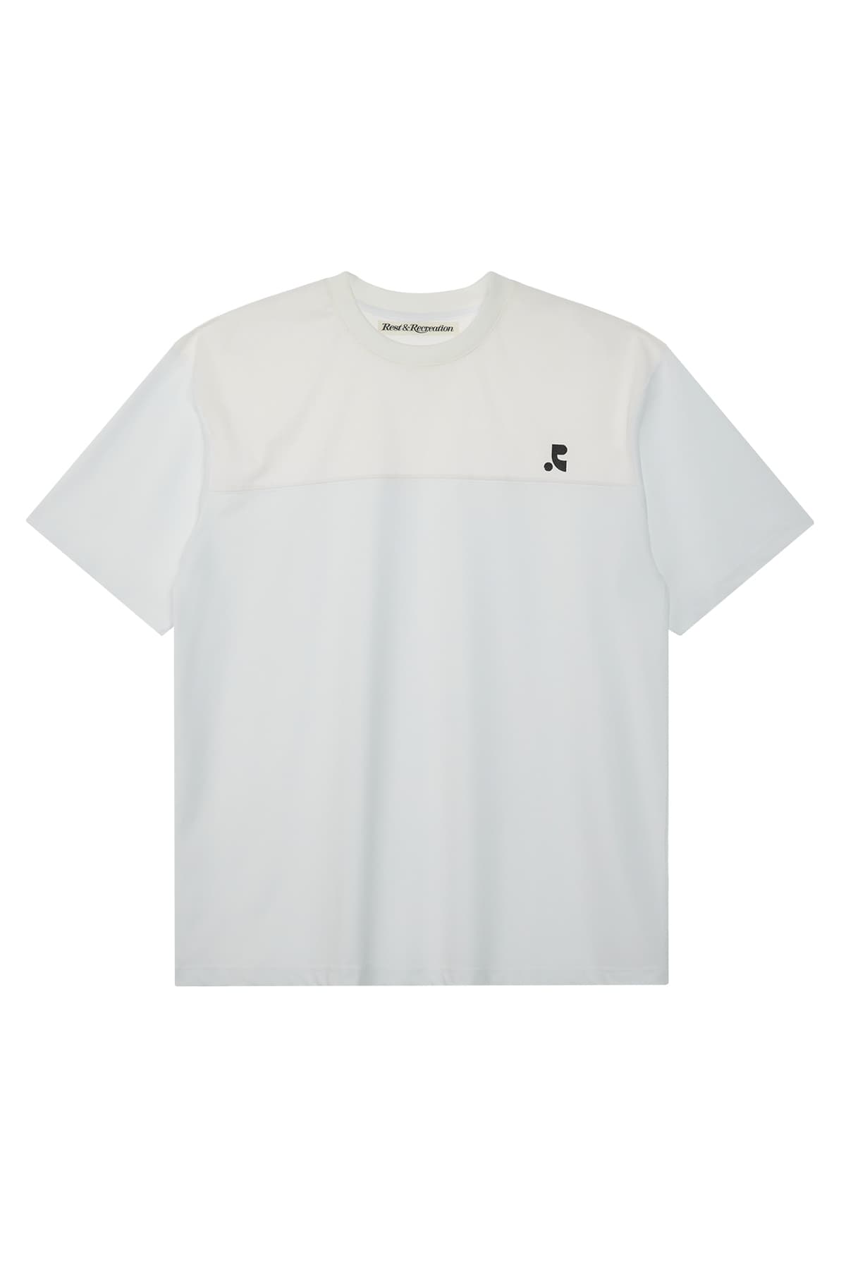 MESH CREWNECK T-SHIRT - WHITE