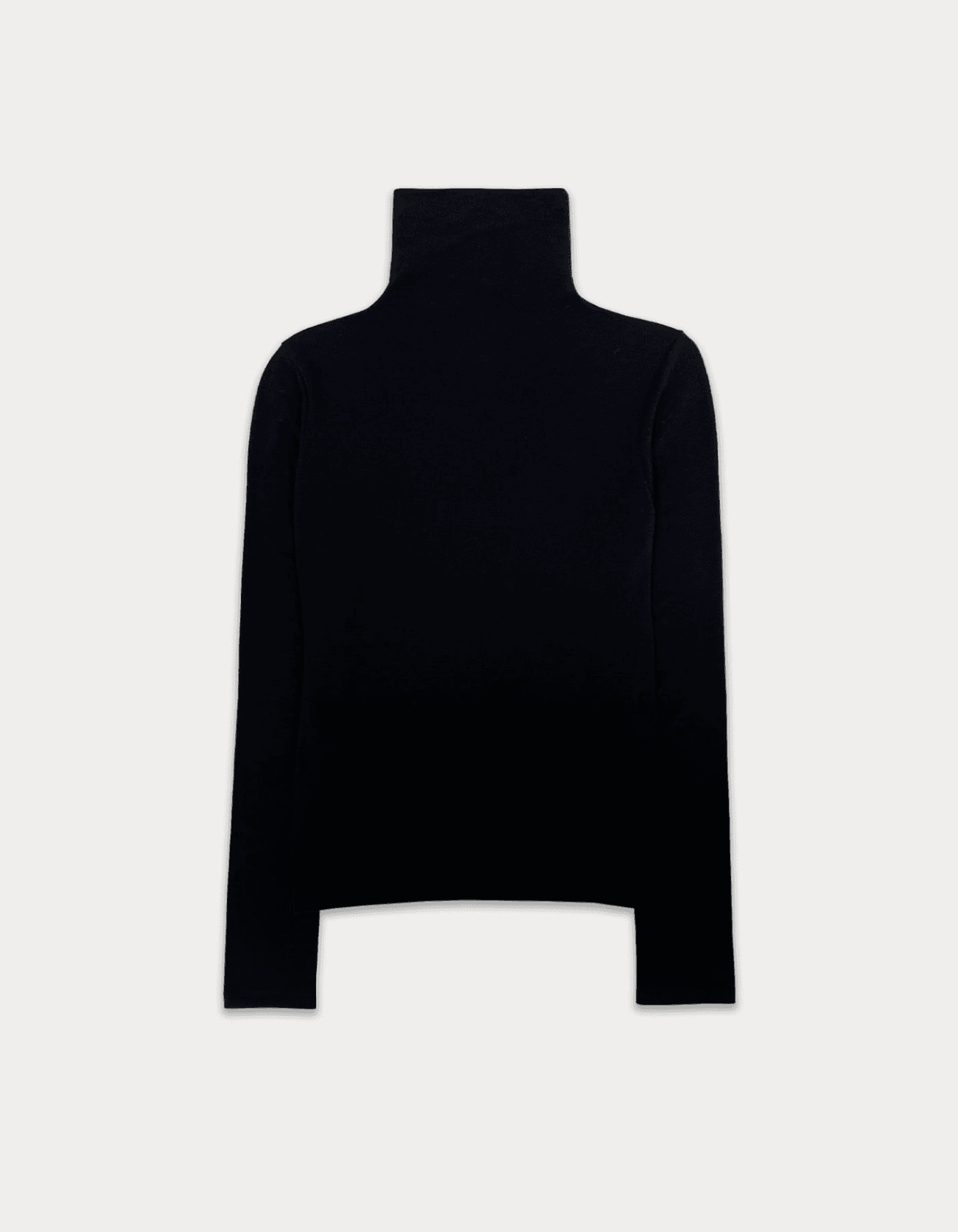 turtleneck logo top - black