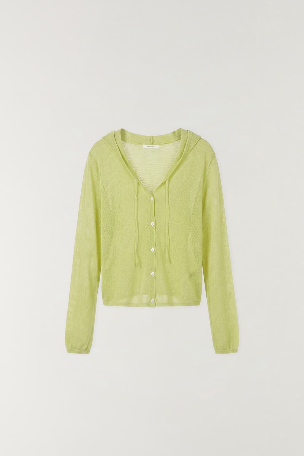 후드 가디건 LIGHT GREEN