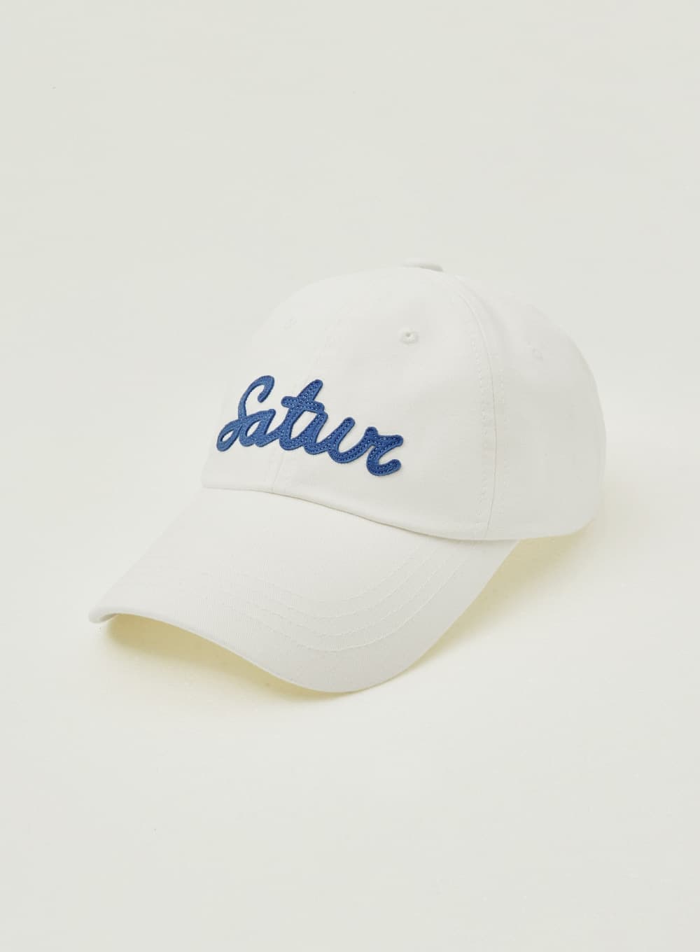 Vintage Casual Applique Ball Cap - White