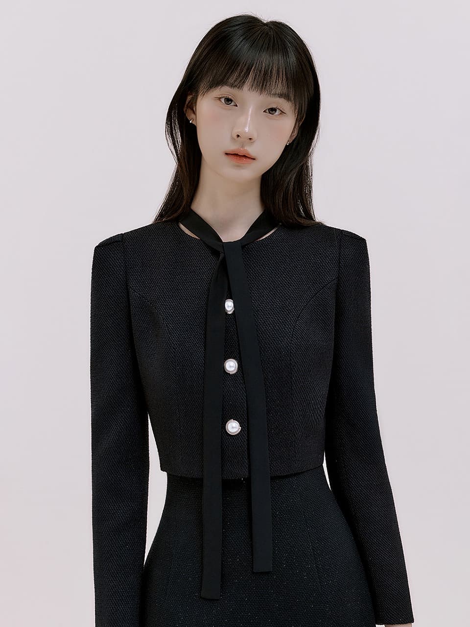 Thea crop jacket_Navy