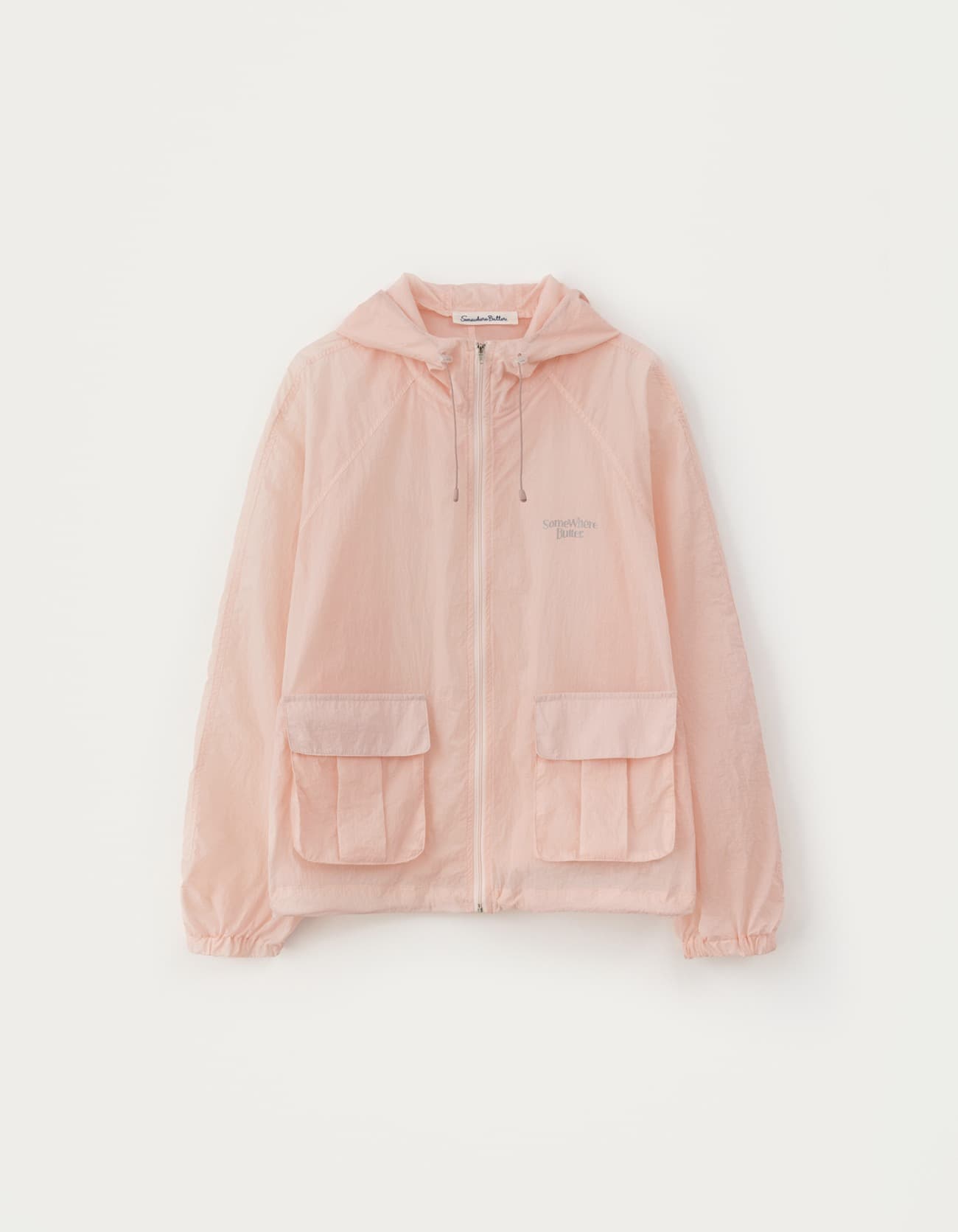 Aki Sheer Windbreaker - Light Pink