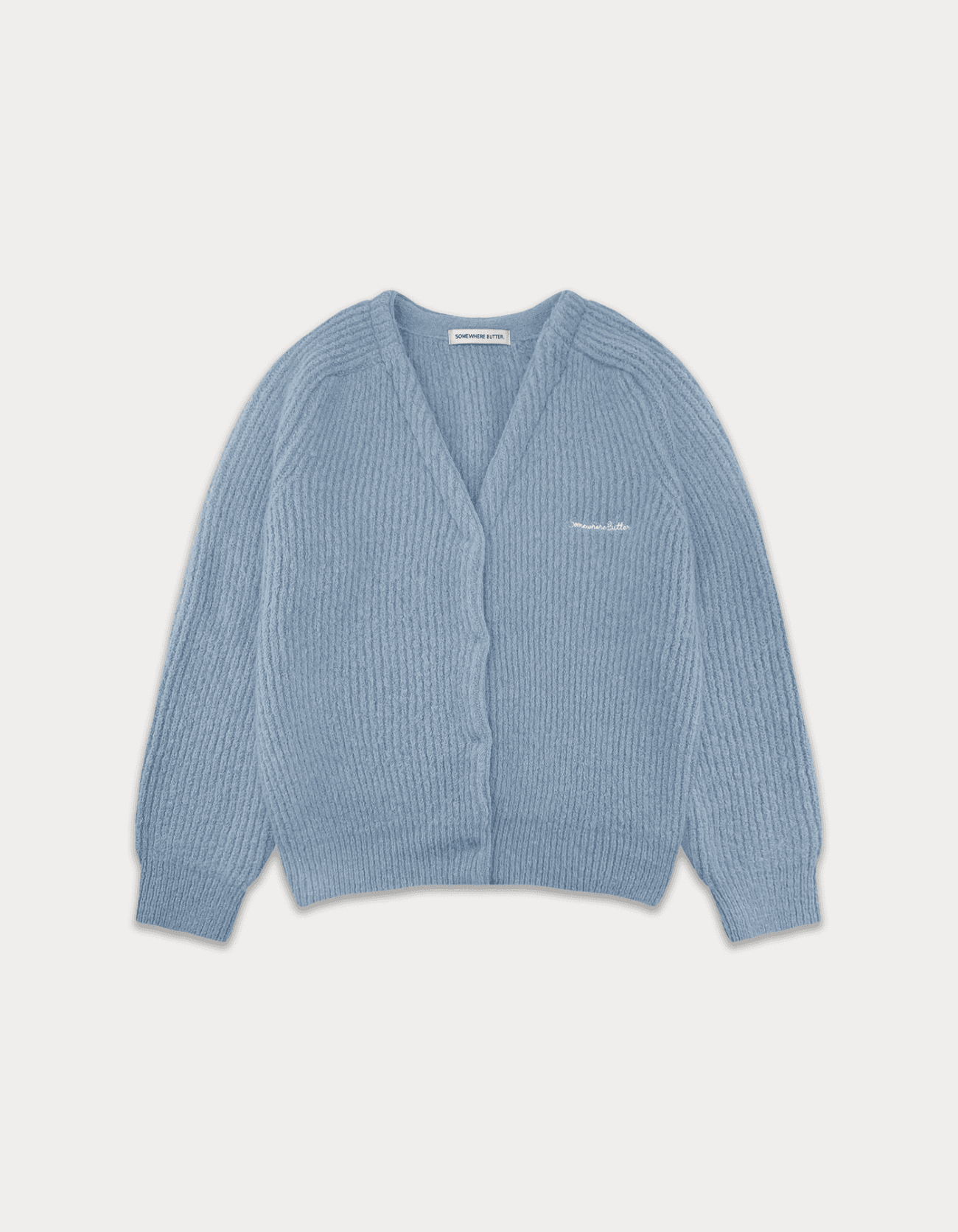 Moody Wool Cardigan - Light Blue