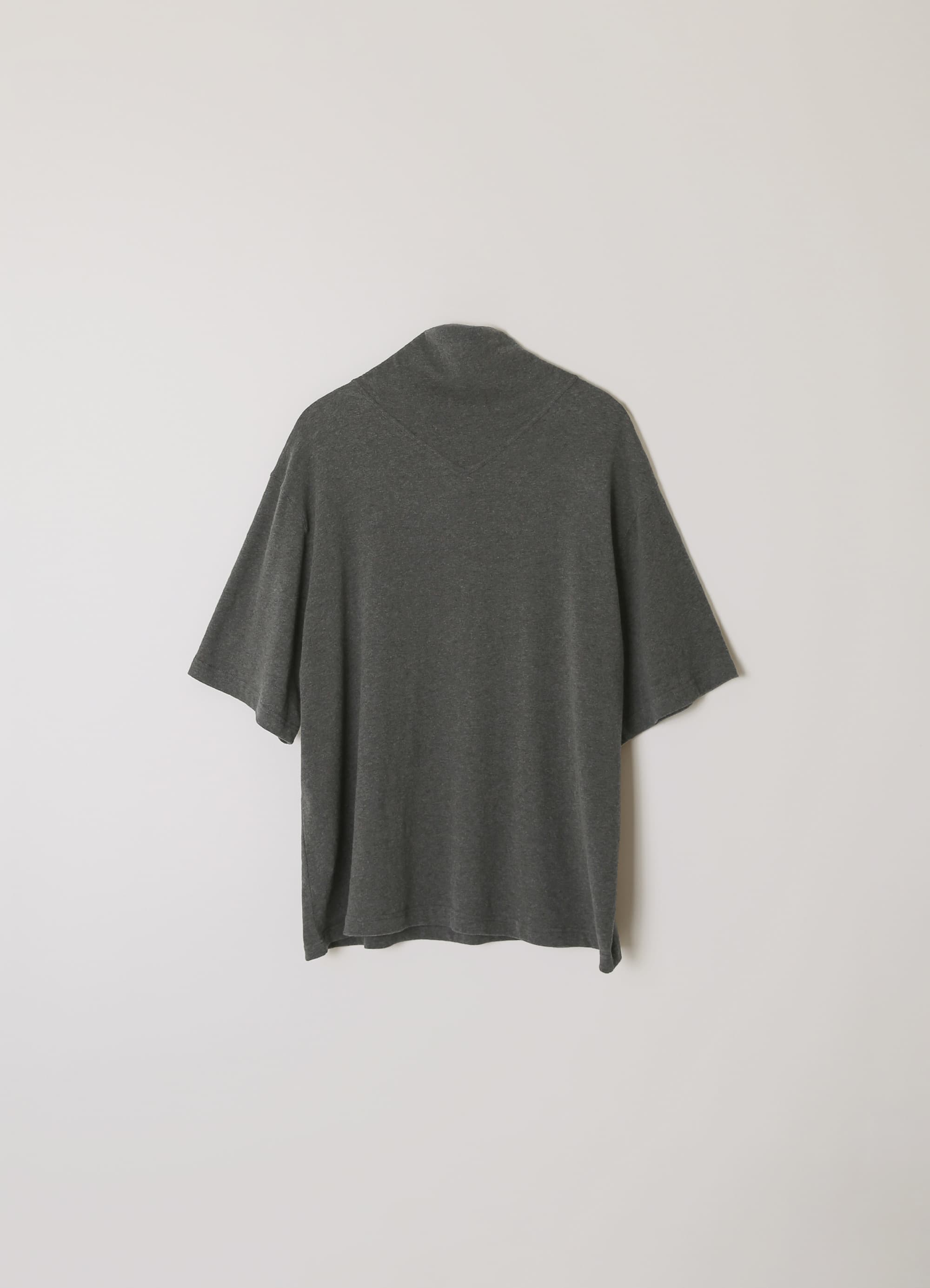 Soft Peach Scarf T-Shirt - Charcoal