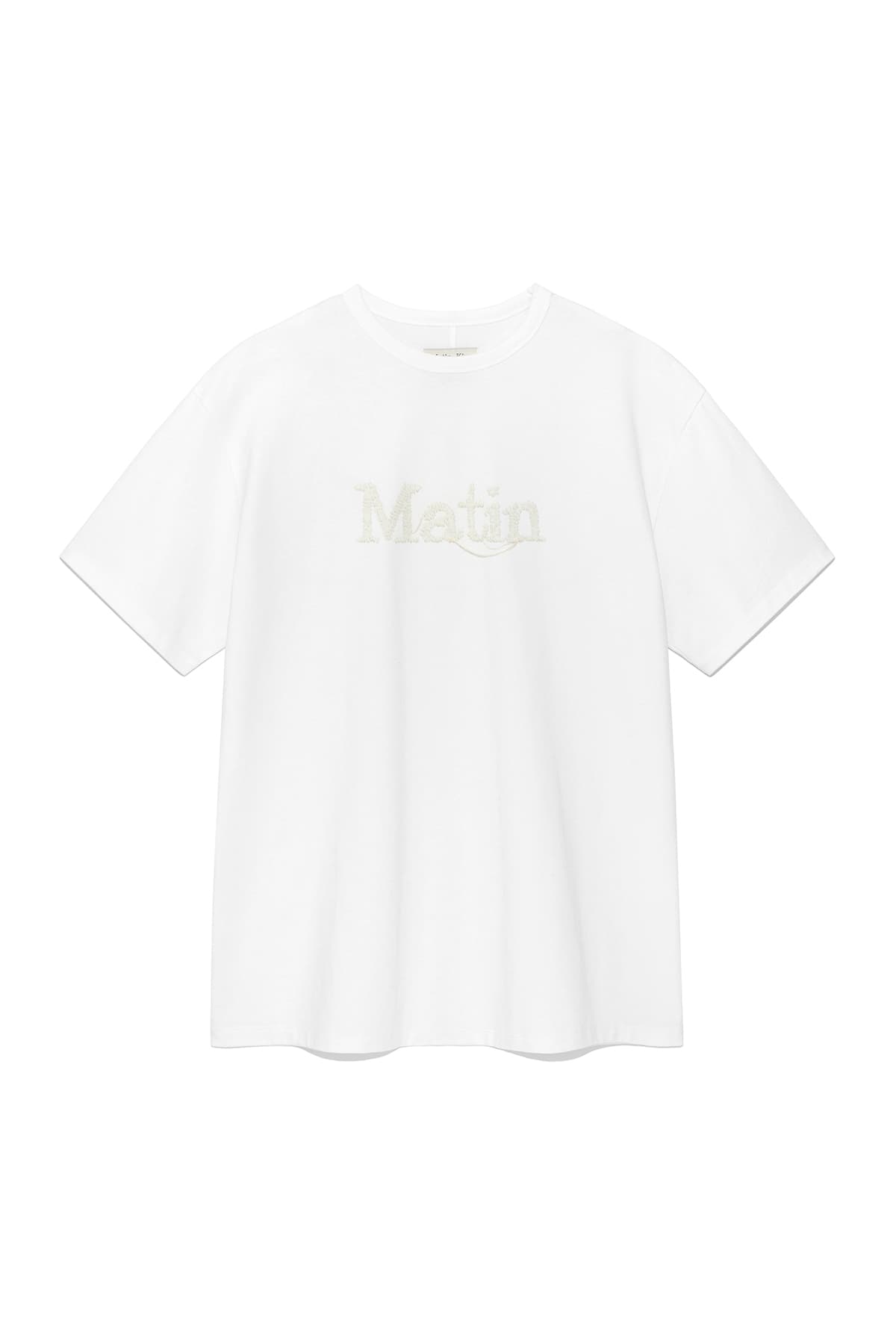 STITCH PRINTING DETAIL OVERSIZE TOP IN WHITE