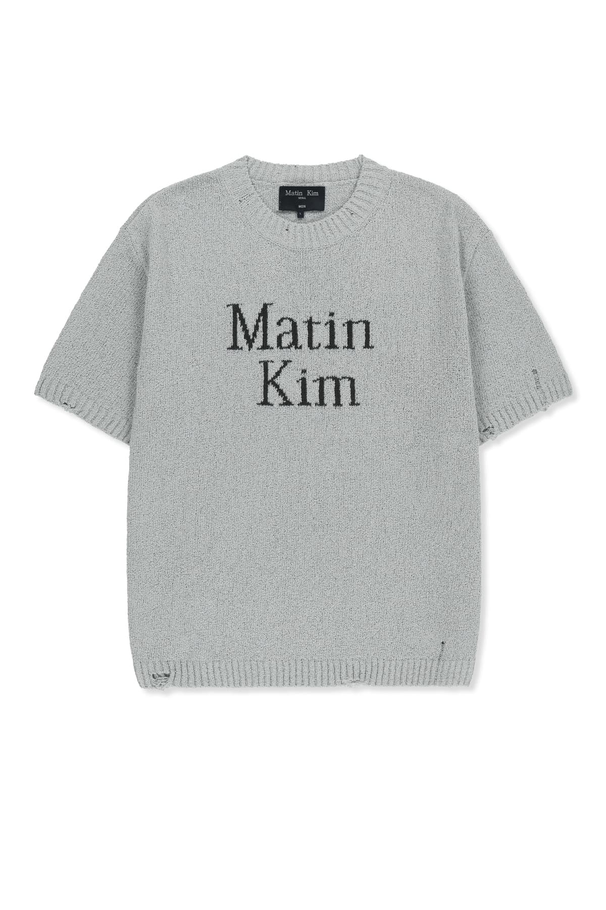 HALF SLEEVE LOGO PULLOVER FOR MEN IN LIGHT GREY
