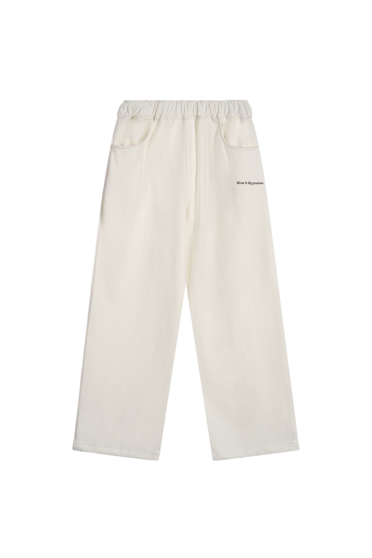 SWEAT DETAIL PANTS - IVORY