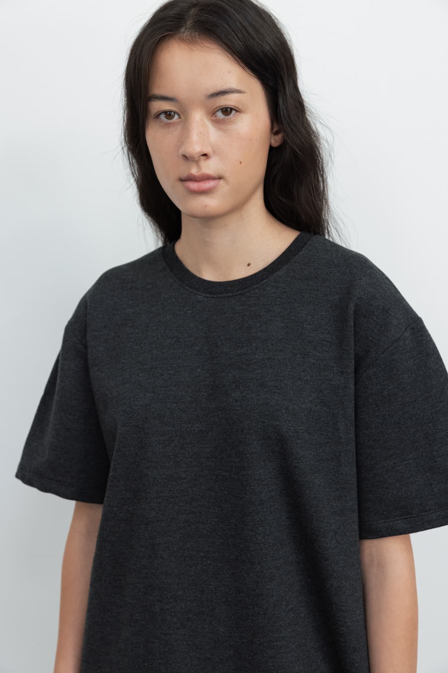 Oversized Long T-shirt (Charcoal)