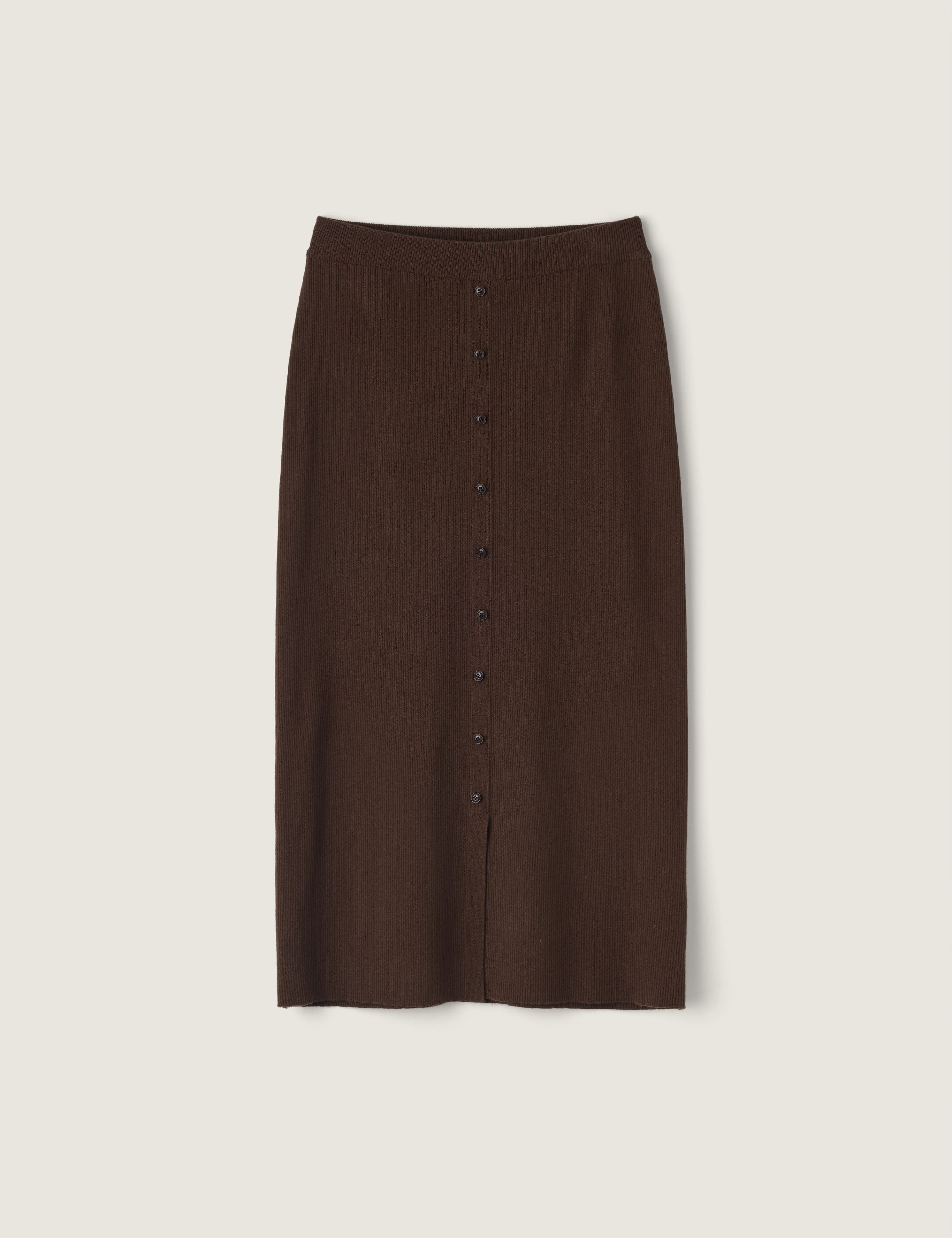 Sojeanne Wool Knit Skirt (Brown)