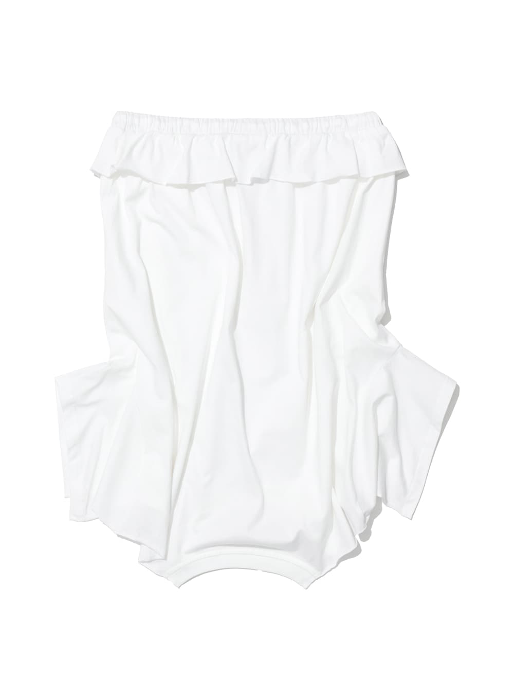 REVERSE T-SHIRT MIDI SKIRT_WHITE