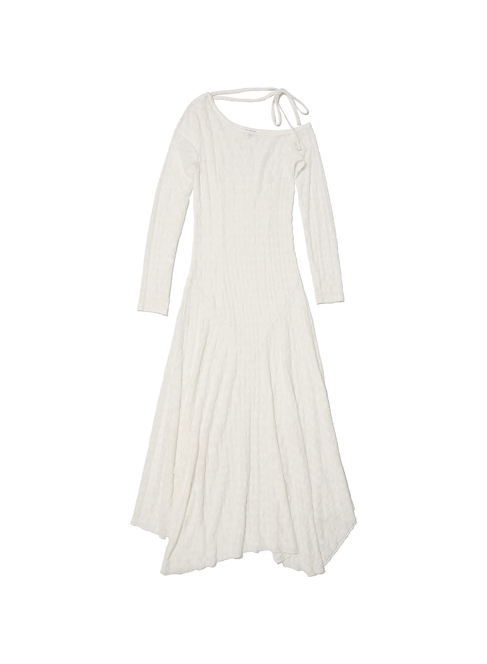 SHEER LACE TIENECK MAXI DRESS_WHITE