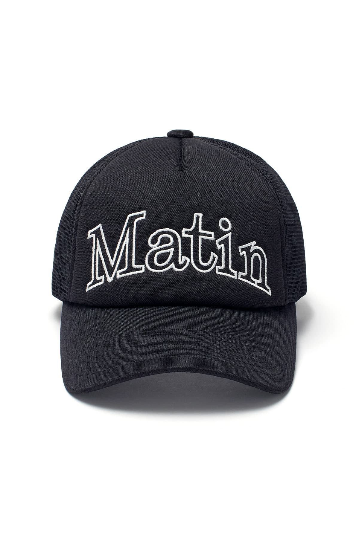 MATIN MESH TRUCKER BALL CAP IN BLACK