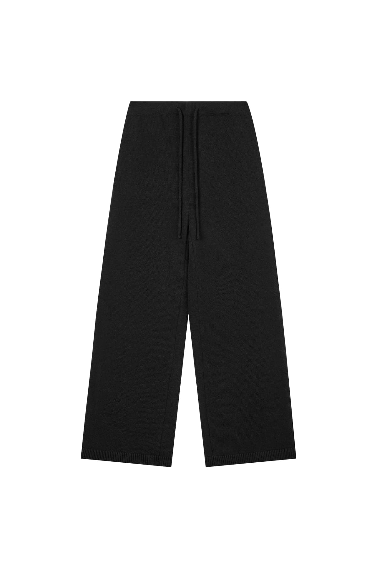 KNIT POCKET PANTS - BLACK