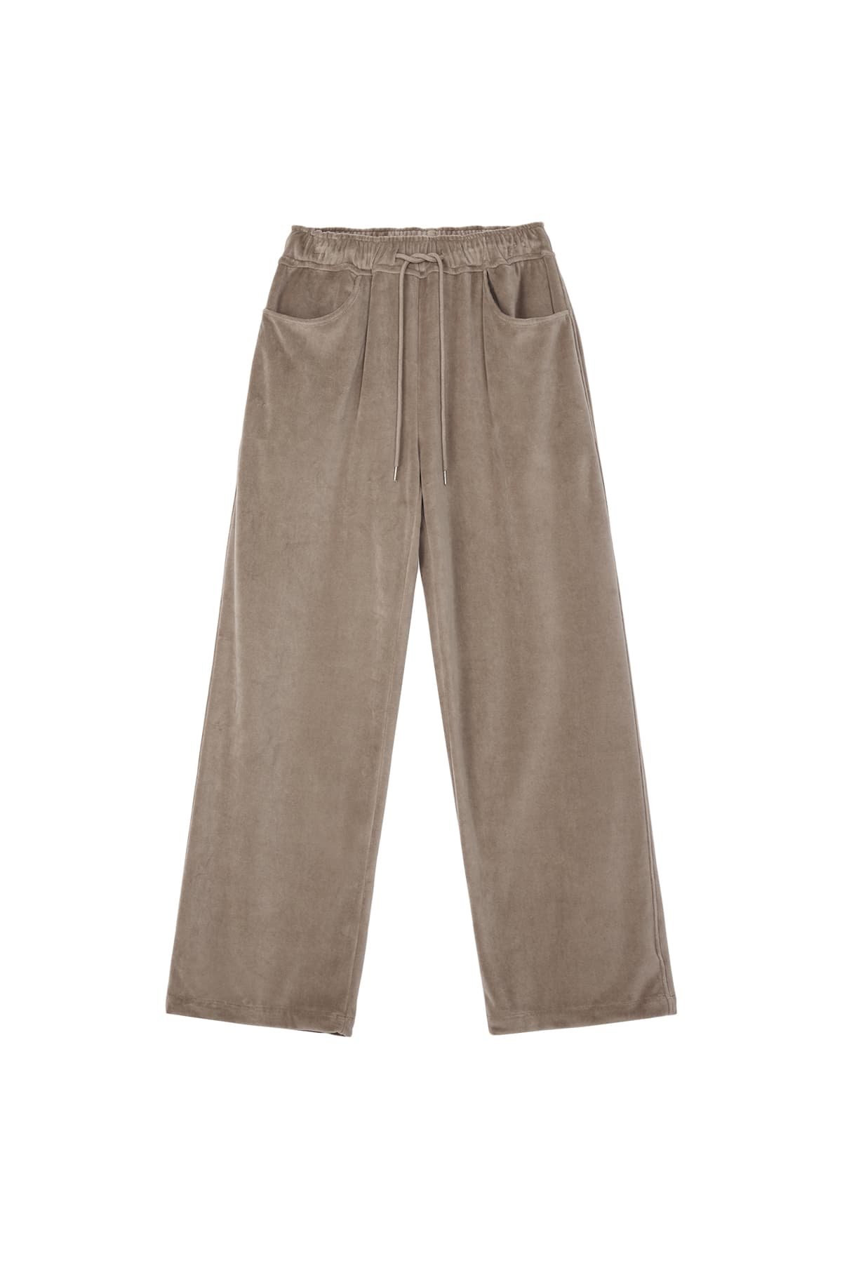 RR VELVET JOGGER PANTS - BEIGE