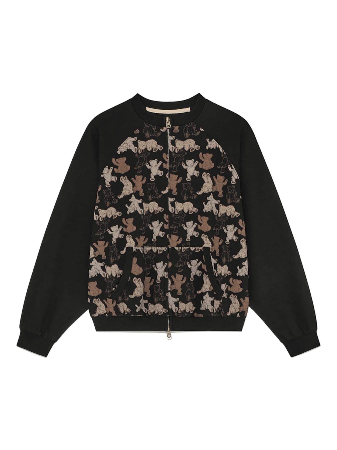 TEDDY JERSEY ZIP UP (CHOCO BEAR)