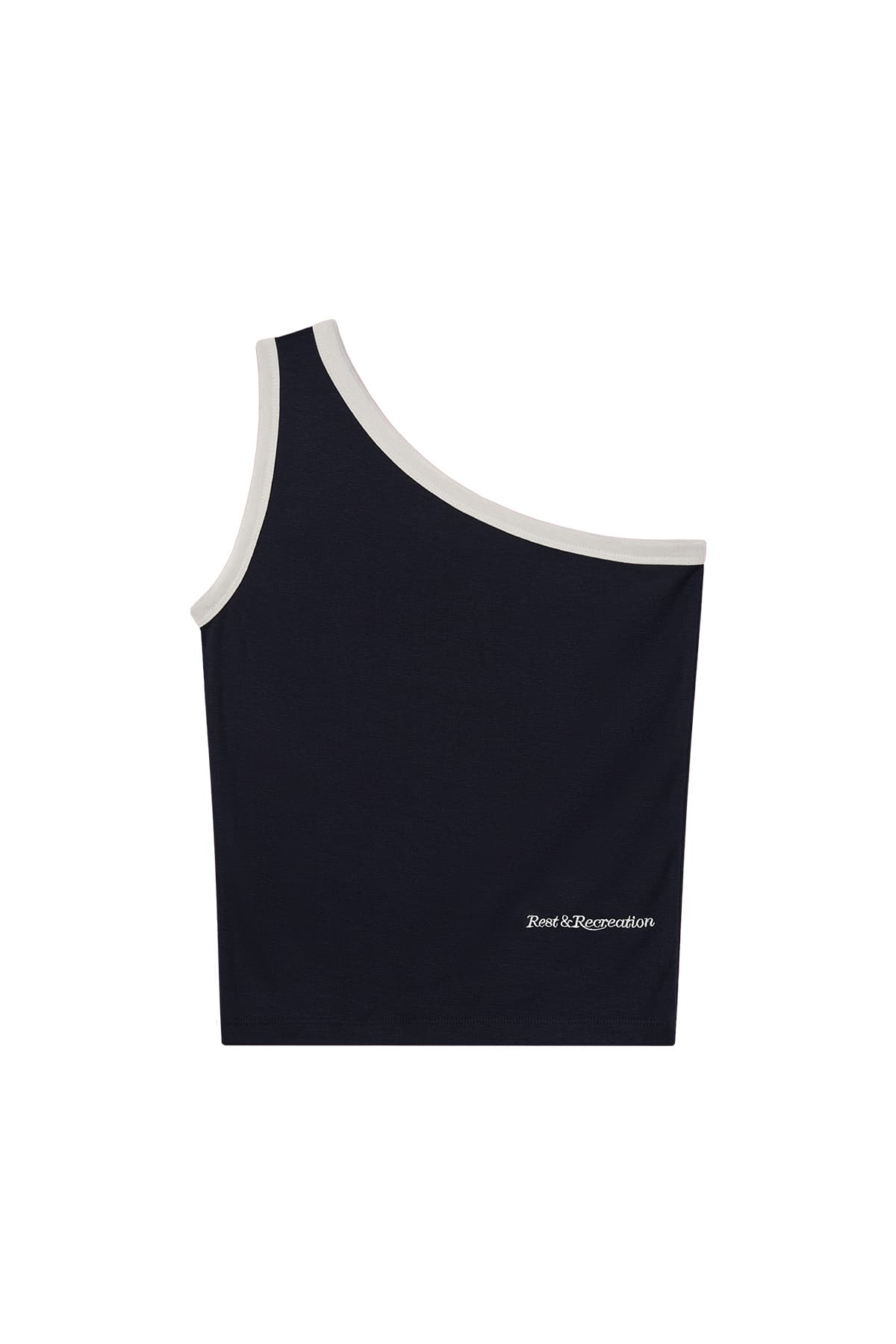 ONE SHOULDER SLEEVELESS - NAVY