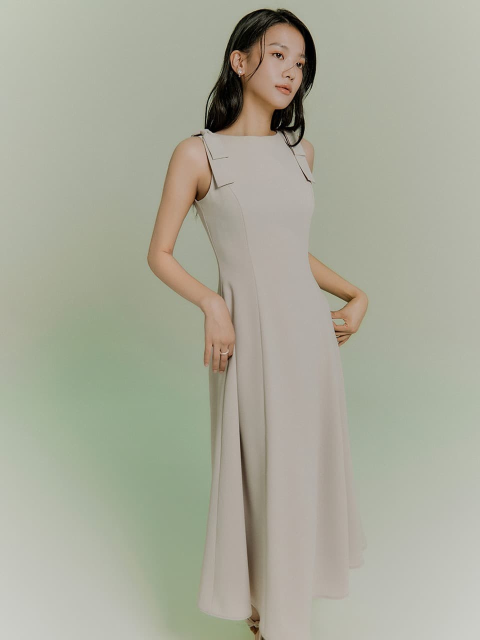 Sifon flare dress