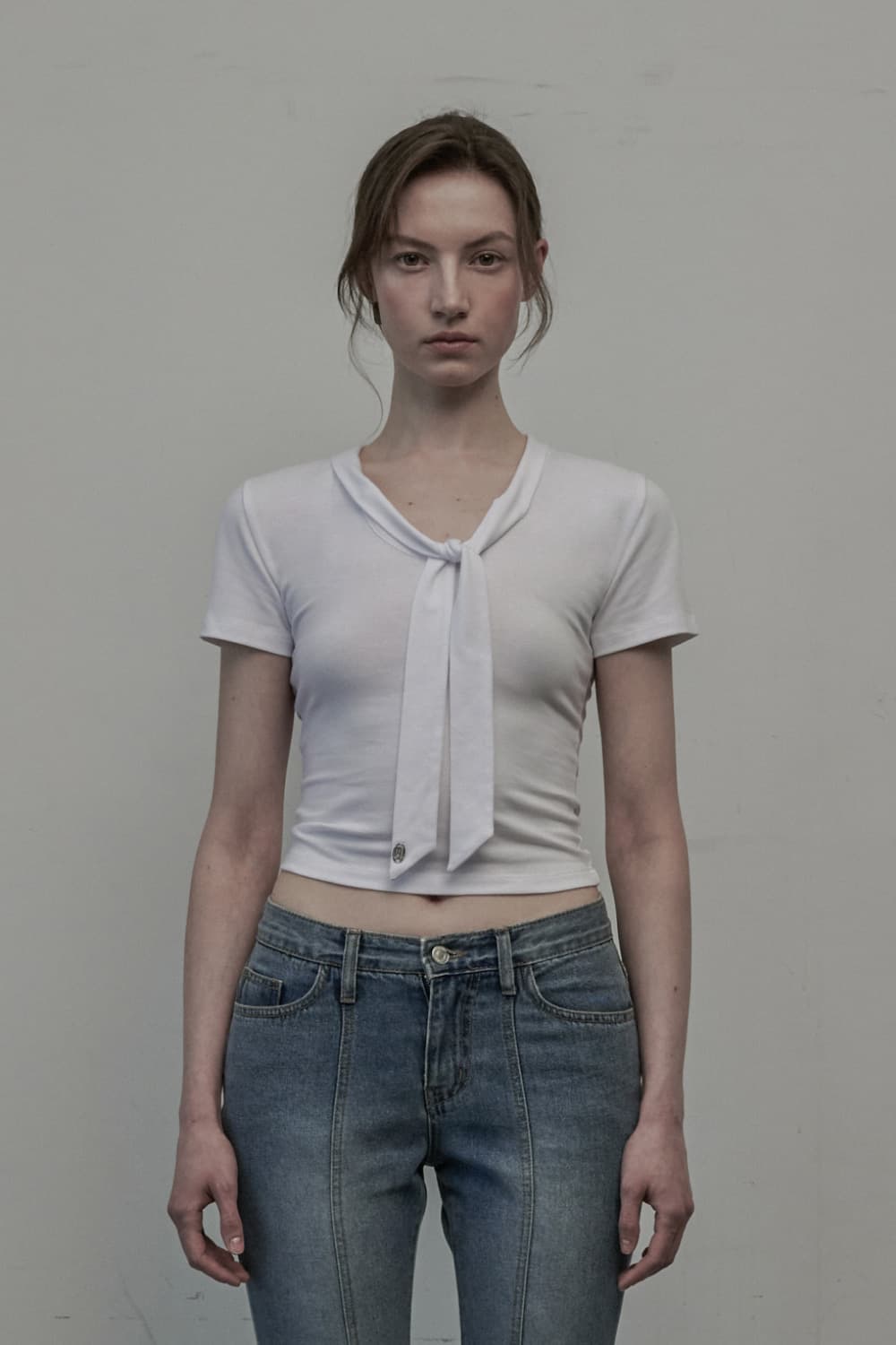 Breeze Scarf T-Shirt - White