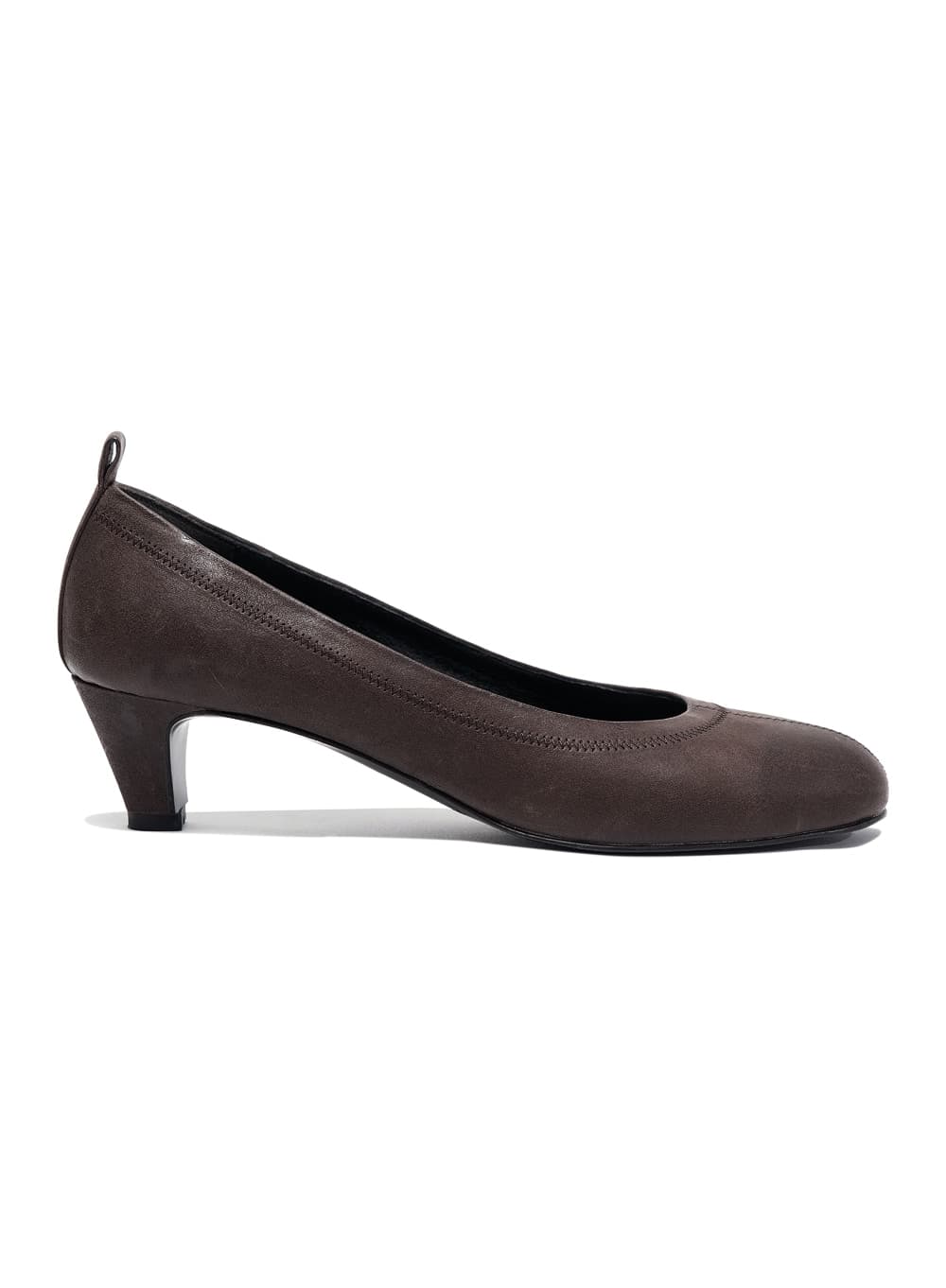 VINTAGE ROUND TOE PUMPS_BROWN