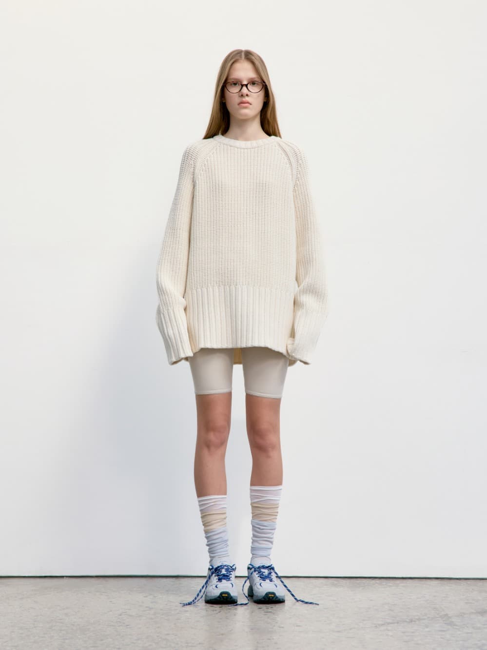 Chunky Rib Knit Sweater_Ivory