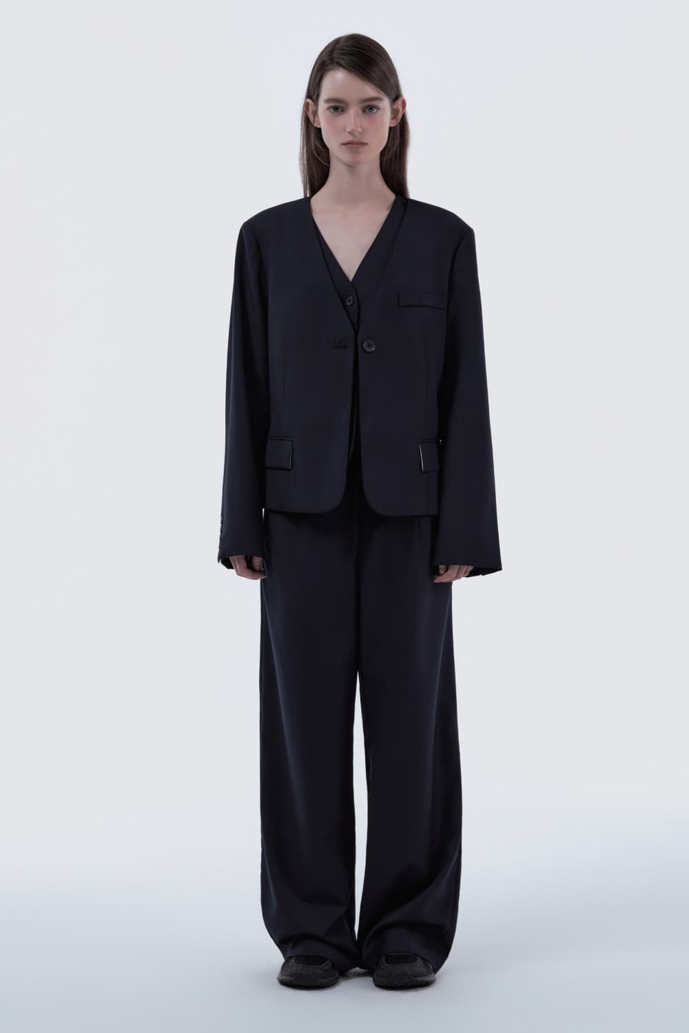 Lydia Suit Wide Pants - Navy