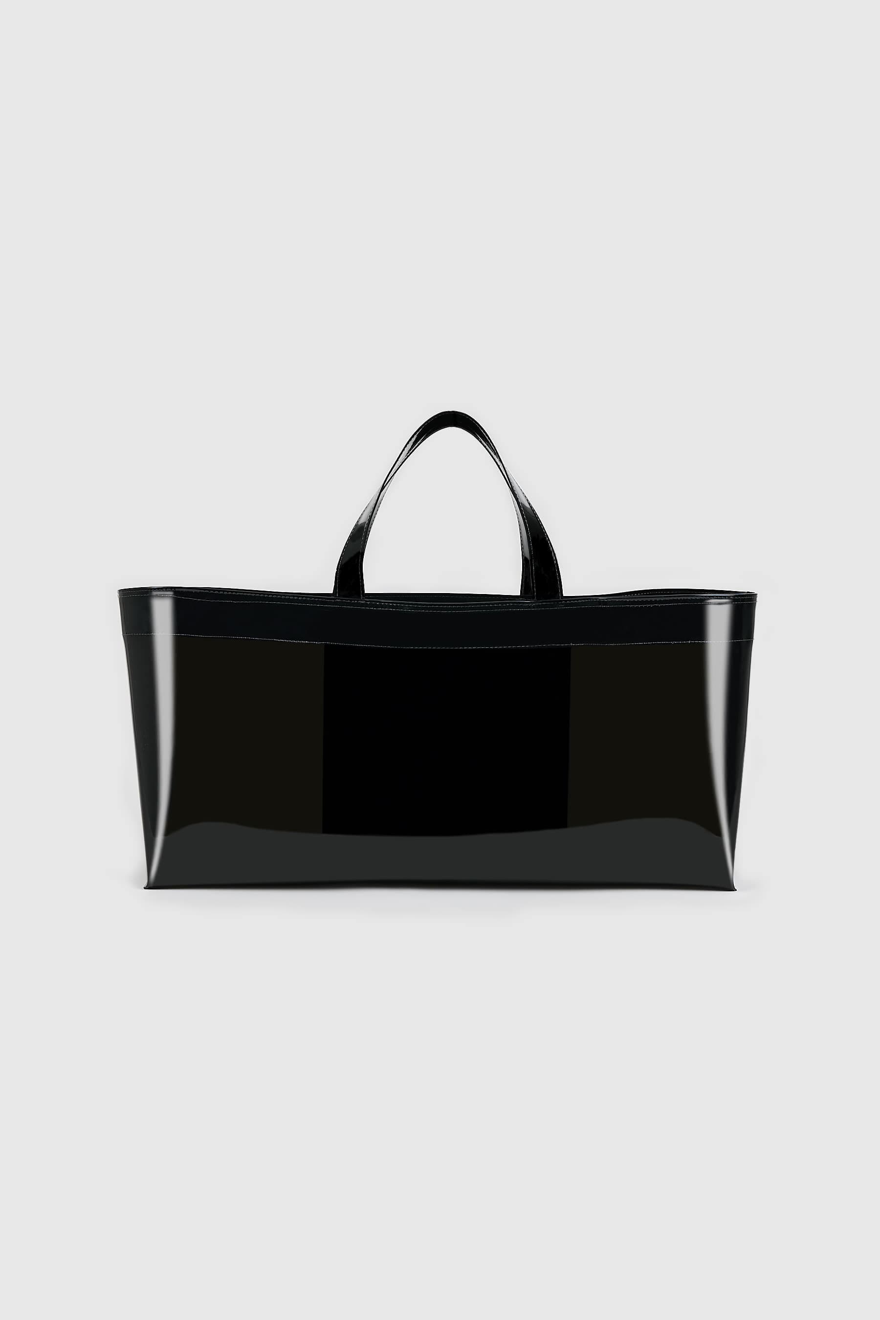 Clear Wide Bag Big (Black)