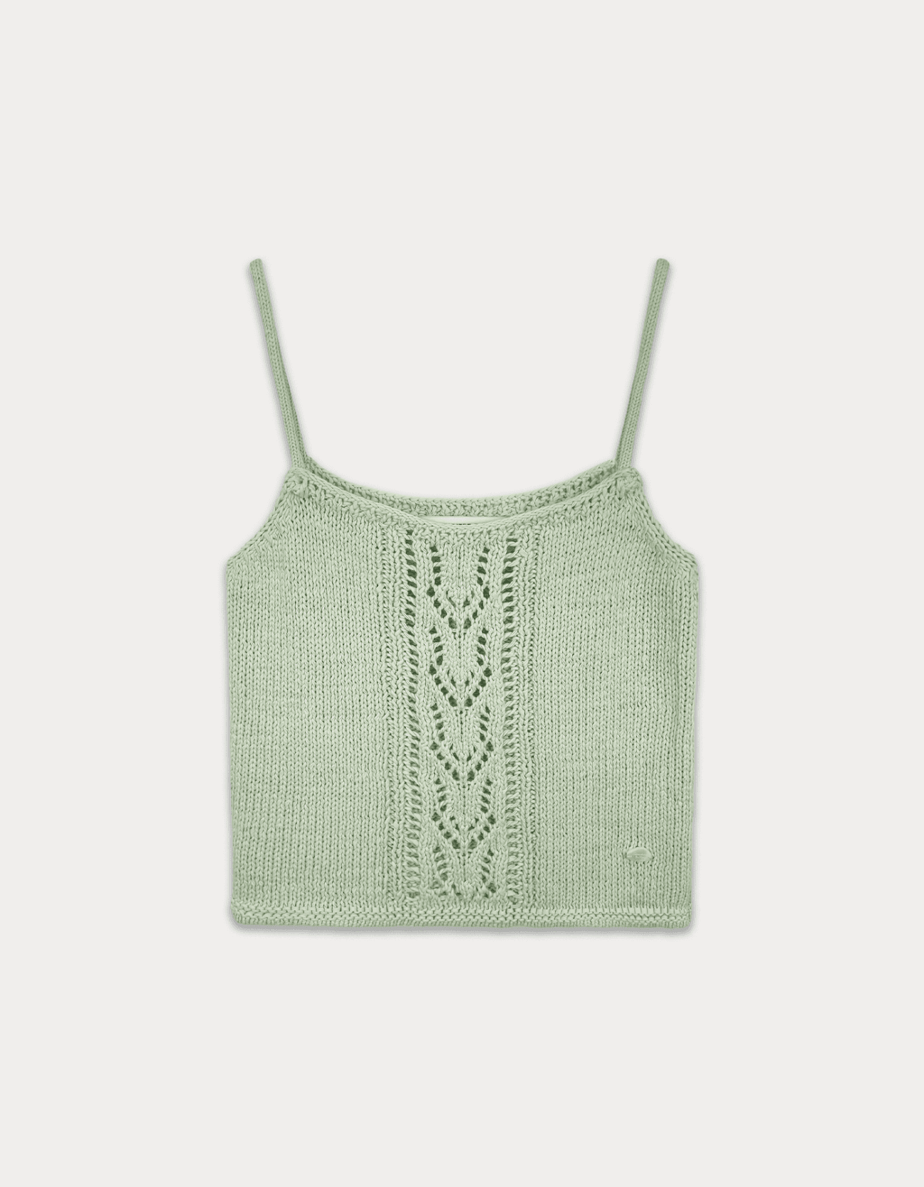 2nd / Leaf cotton sleeveless knit - mint