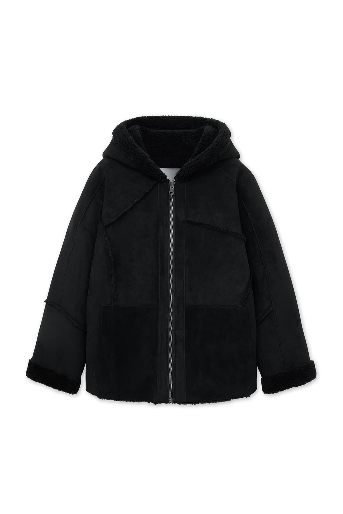 REVERSIBLE HOODY MUSTANG IN BLACK