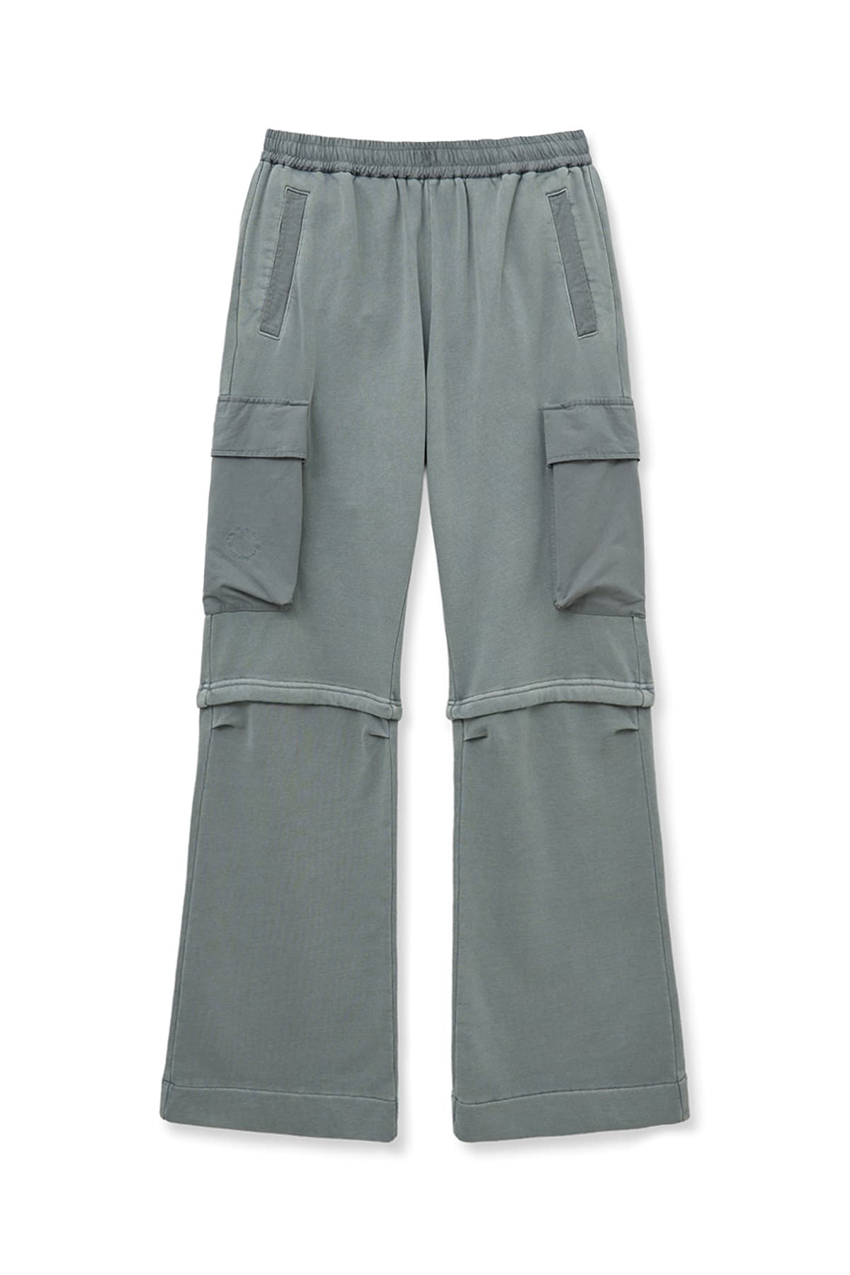PIGMENT DYED CARGO PANTS FOR WOMEN IN LIGHT GREY